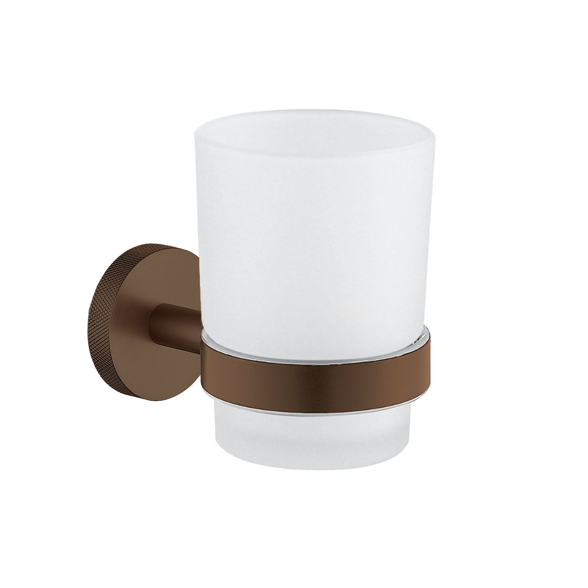 granlusso portofino knurled tumbler holder brushed bronze