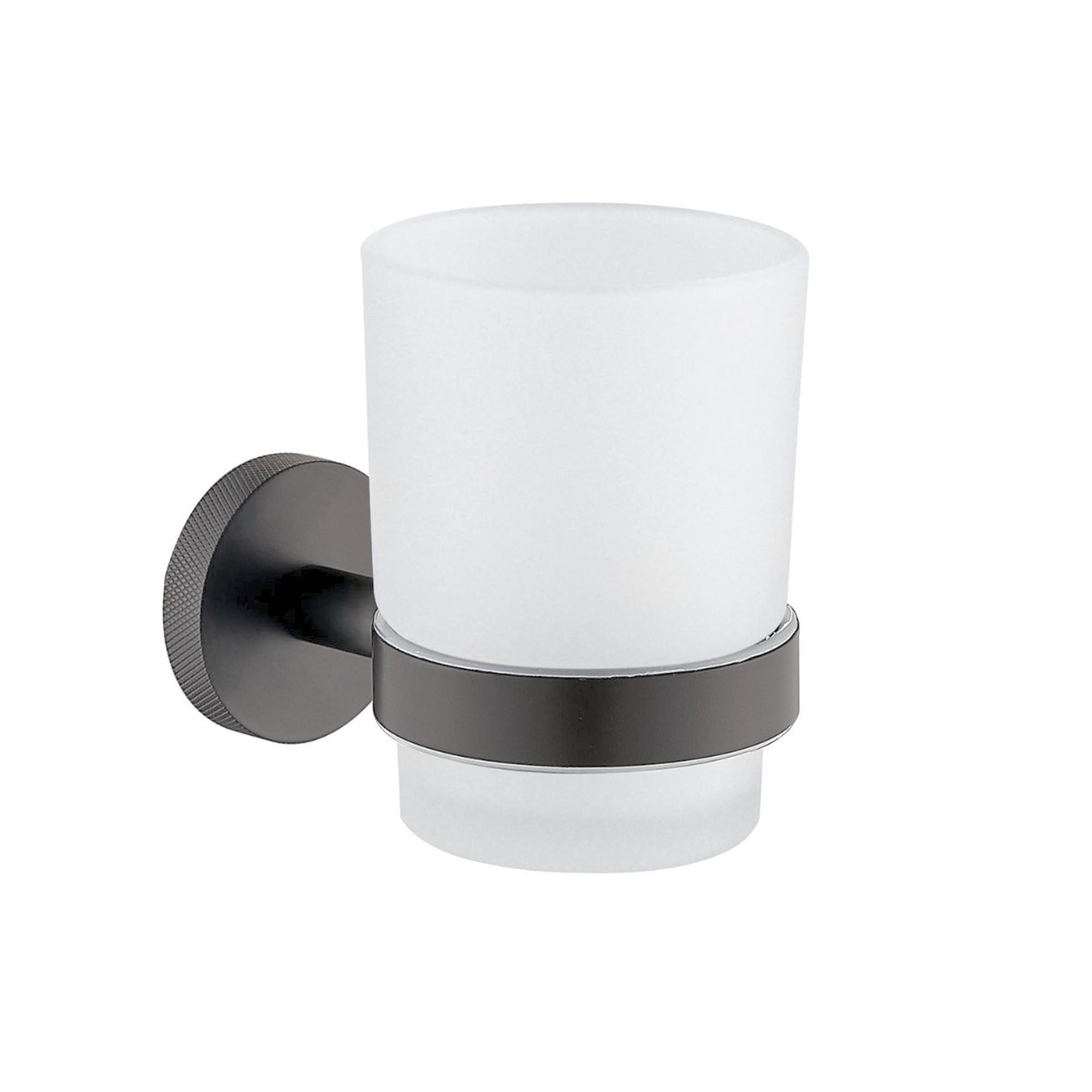 granlusso portofino knurled tumbler holder gunmetal