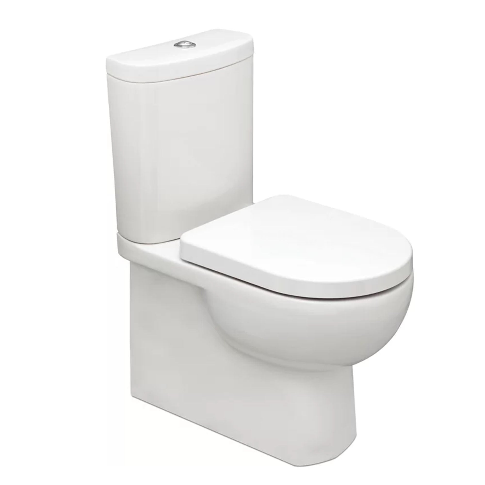 granlusso serenity fully shrouded close coupled toilet with soft close seat