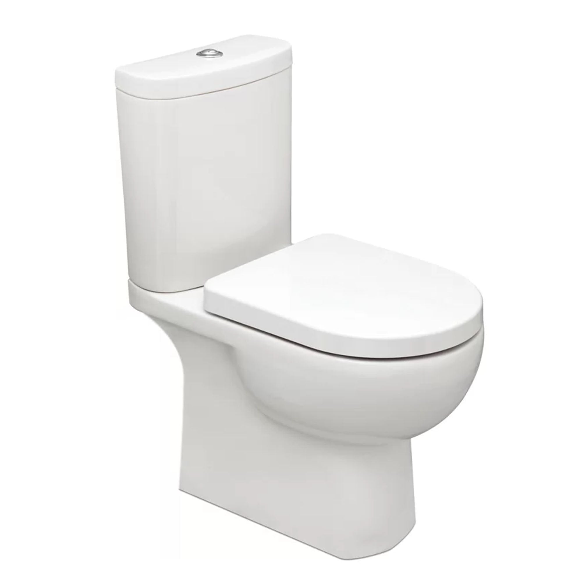 granlusso serenity open back comfort height close coupled toilet with soft close seat