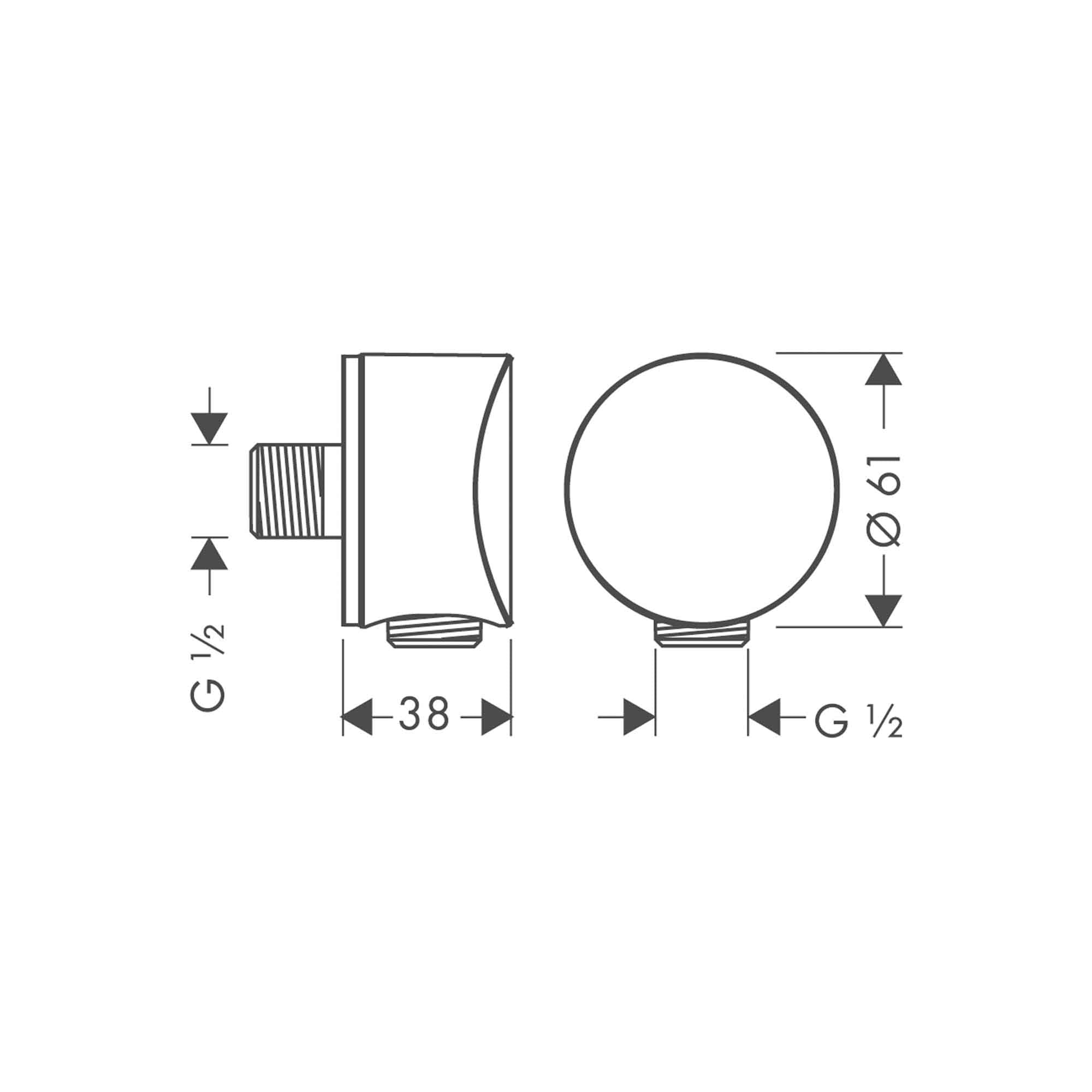 hansgrohe fixfit wall outlet