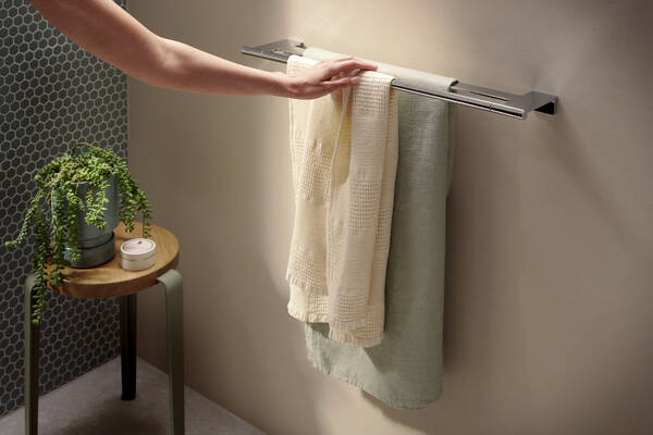 Hansgrohe AddStoris S Double Bath Towel Rail