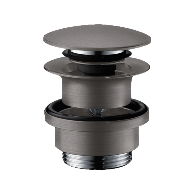 Axor Waste Set Brass Push-Open for Basin and Bidet Mixer in brushed black chrome finish, supplied by Deluxe Bathrooms.