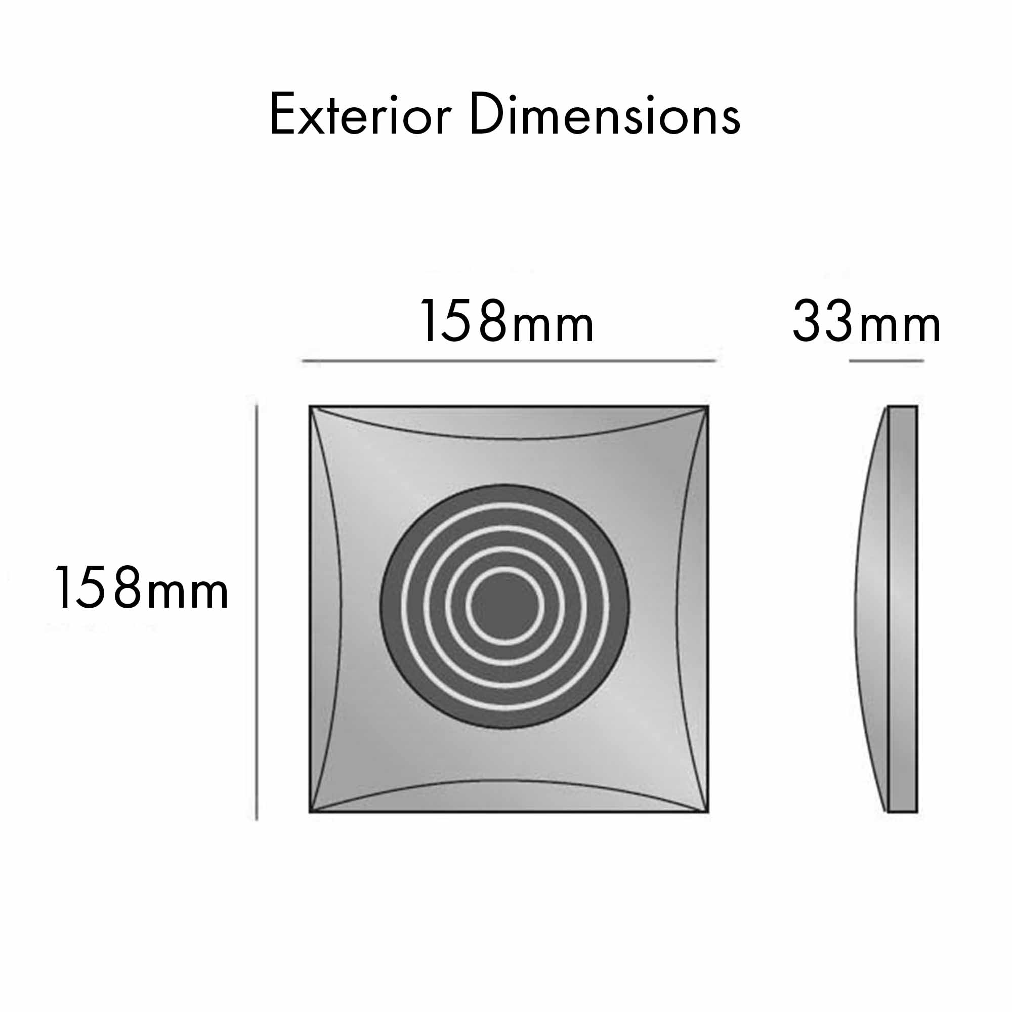 hib hush extractor fan exterior dimensions