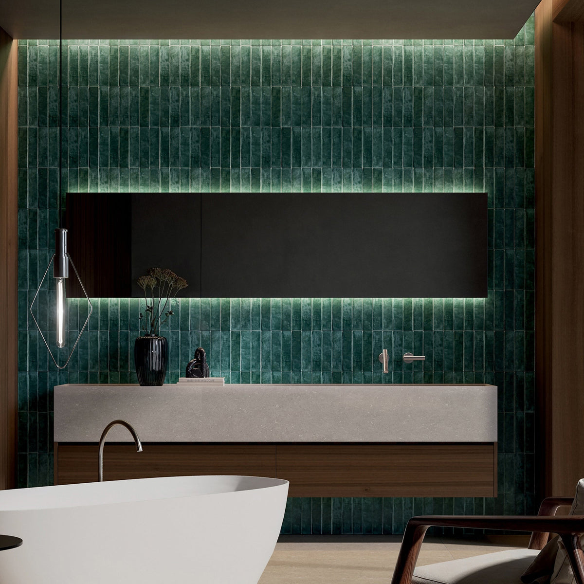 I Colori Laguna Decor Wall Tile 5x23cm Gloss