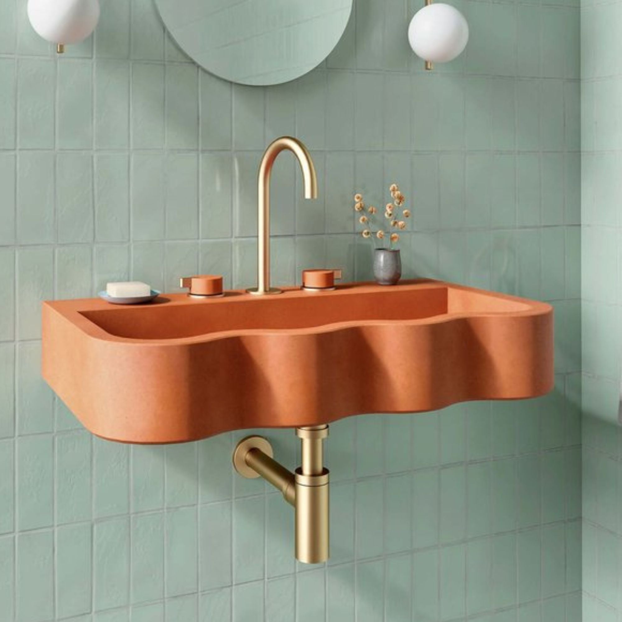 Kast Dune Wall-Mounted Concrete Basin