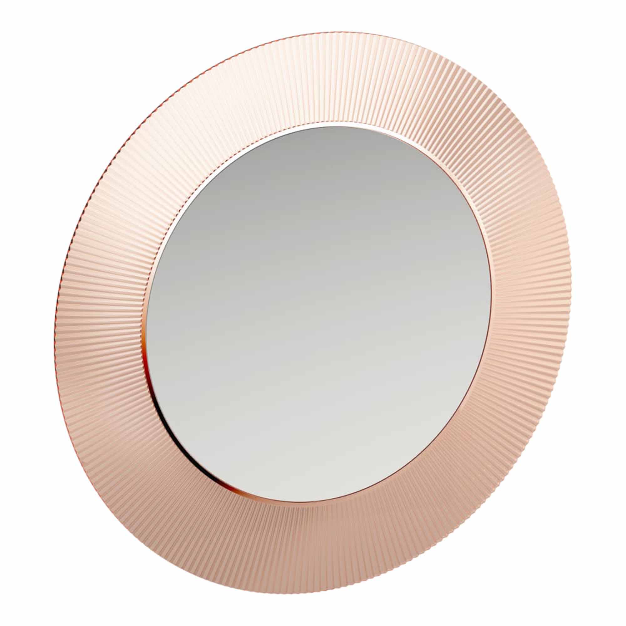 laufen kartell 780 all saints round led bathroom mirror rose pink