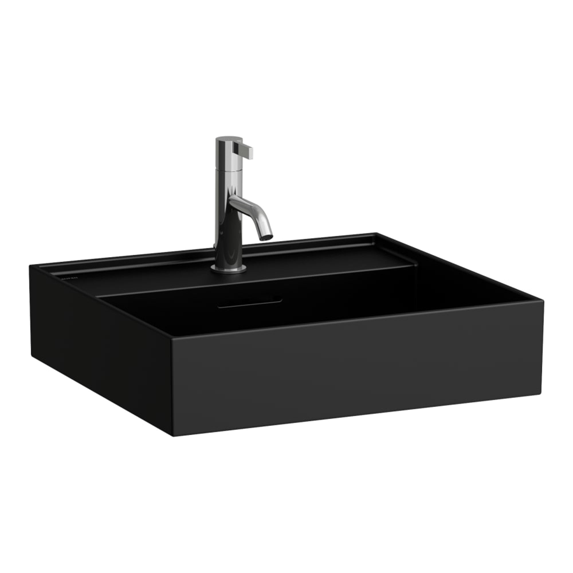 laufen kartell wall mounted washbasin 500x460 matt black