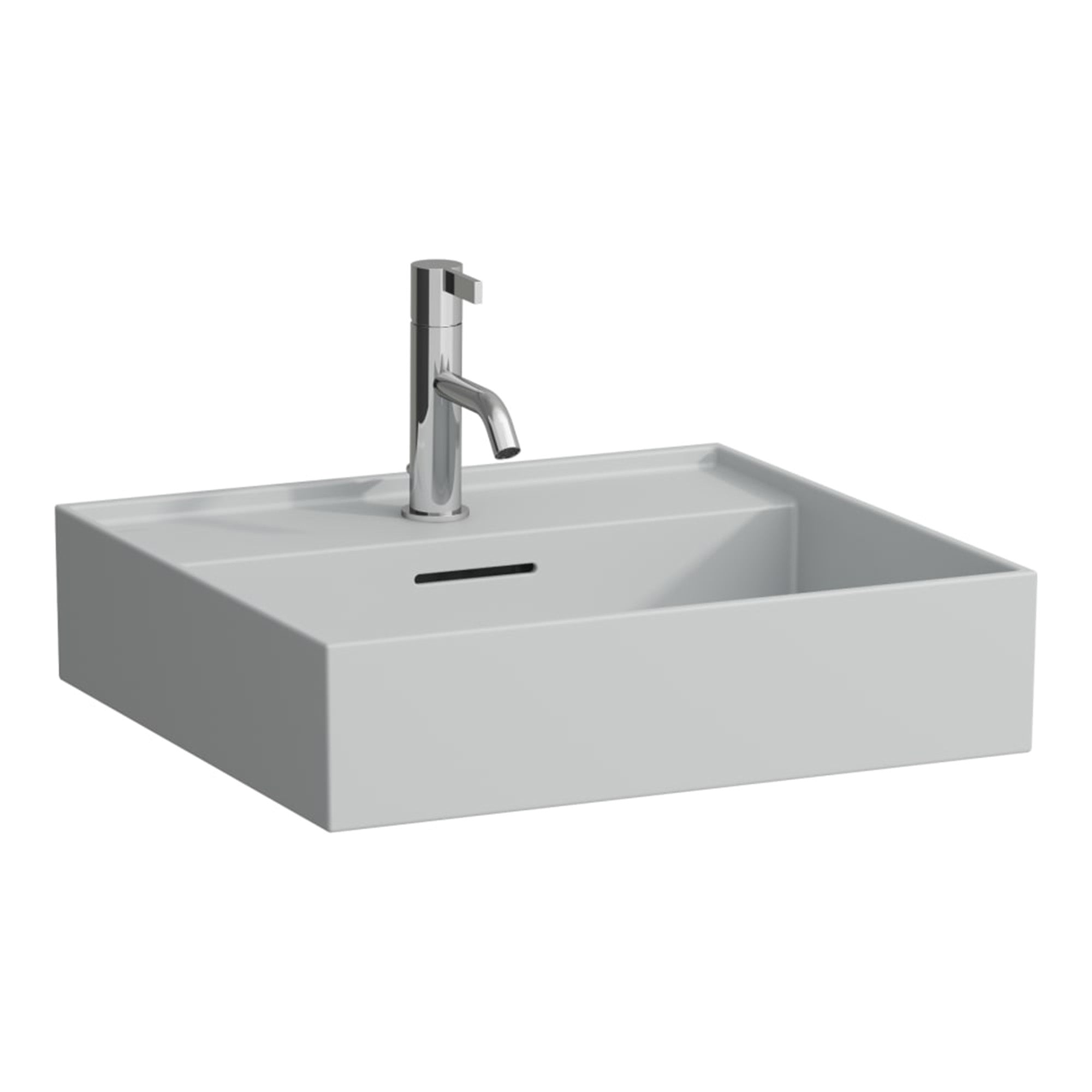laufen kartell wall mounted washbasin 500x460 matt grey