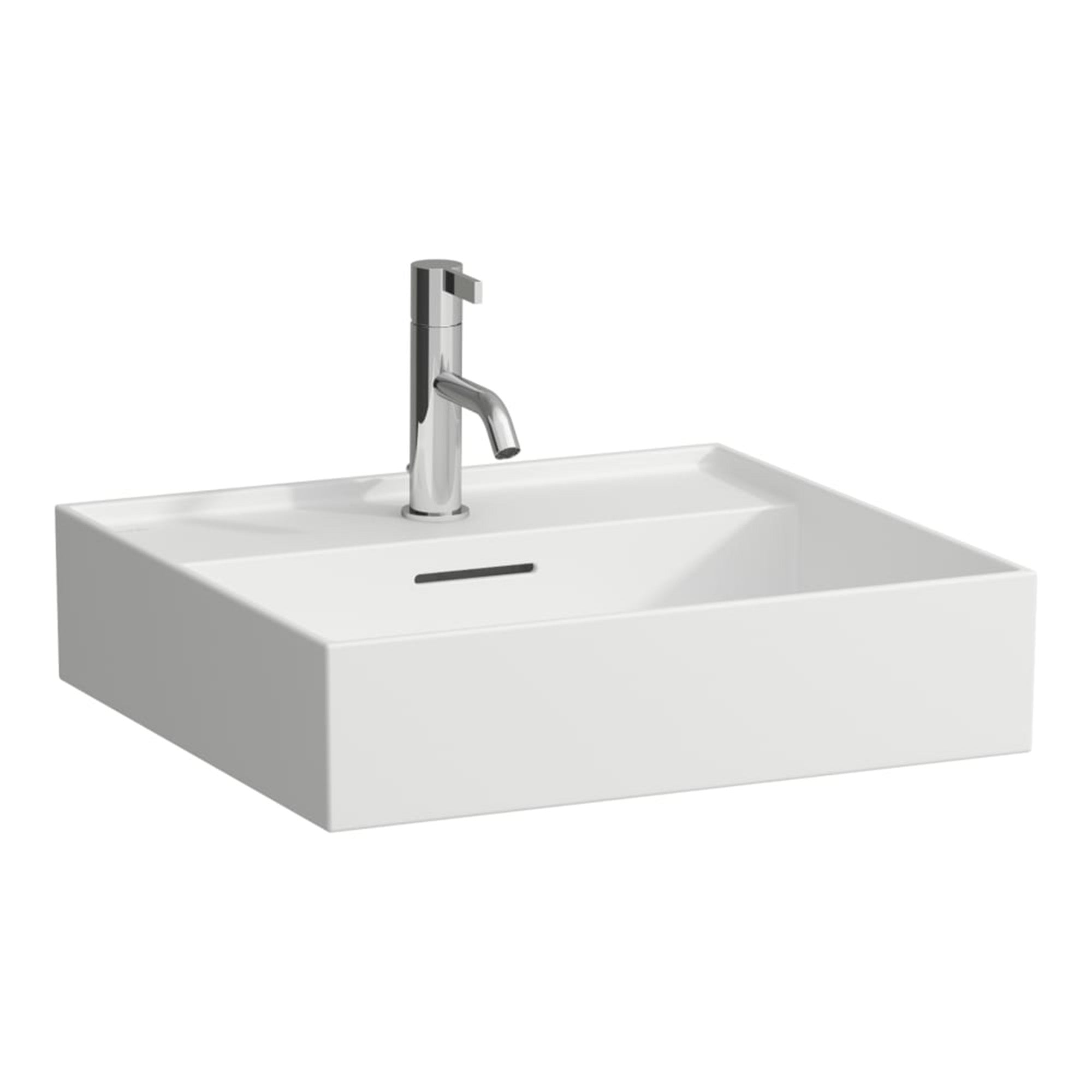 laufen kartell wall mounted washbasin 500x460 matt white