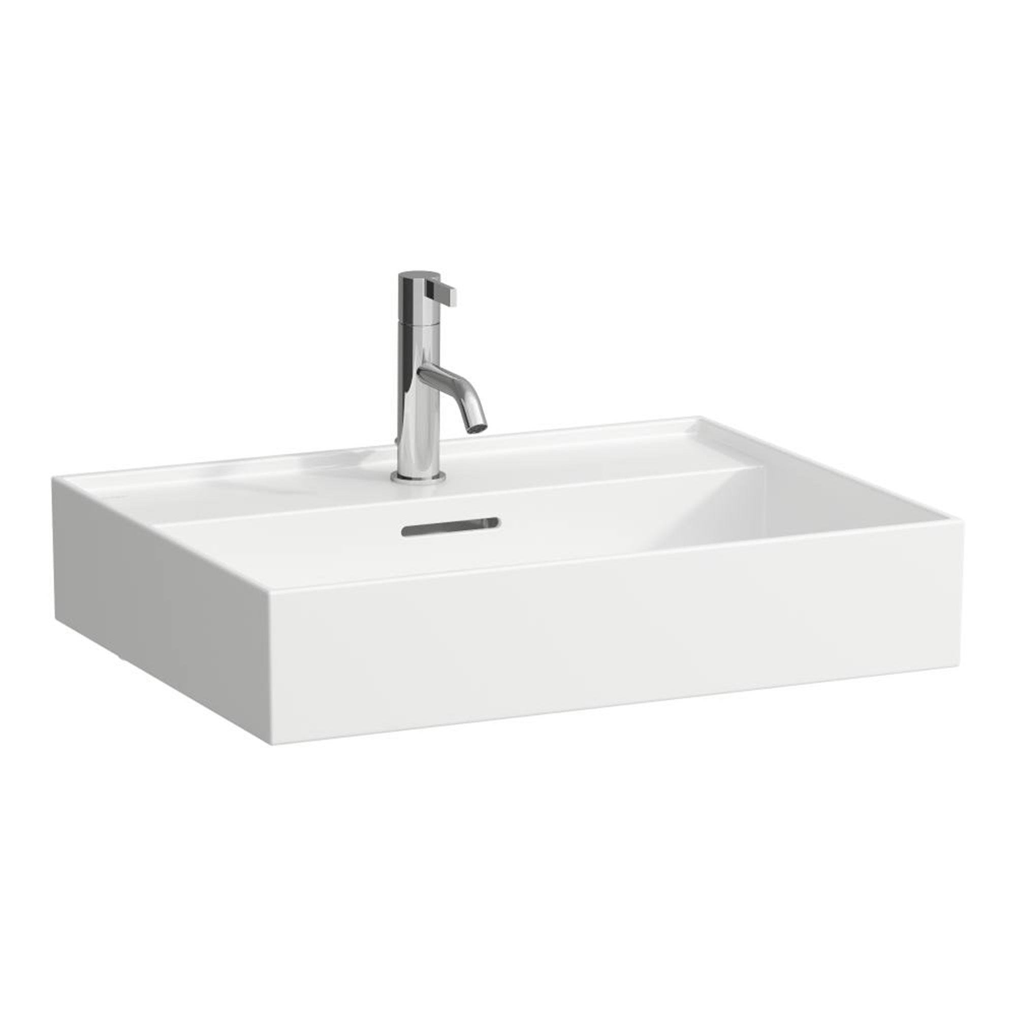 laufen kartell wall mounted washbasin 600x460 gloss white