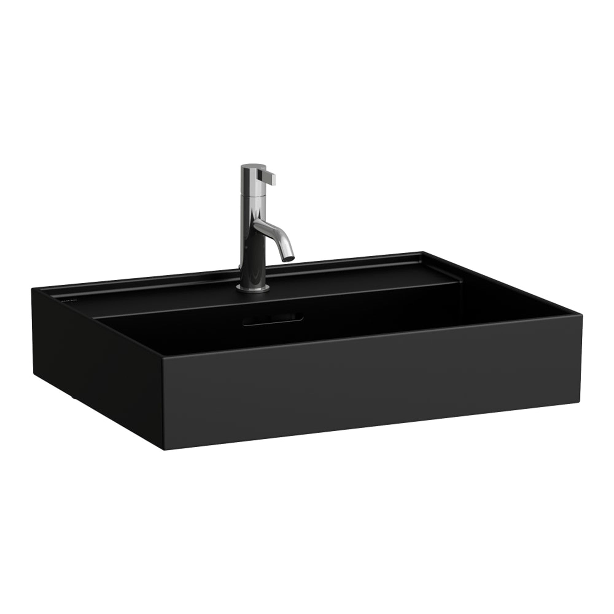 laufen kartell wall mounted washbasin 600x460 matt black