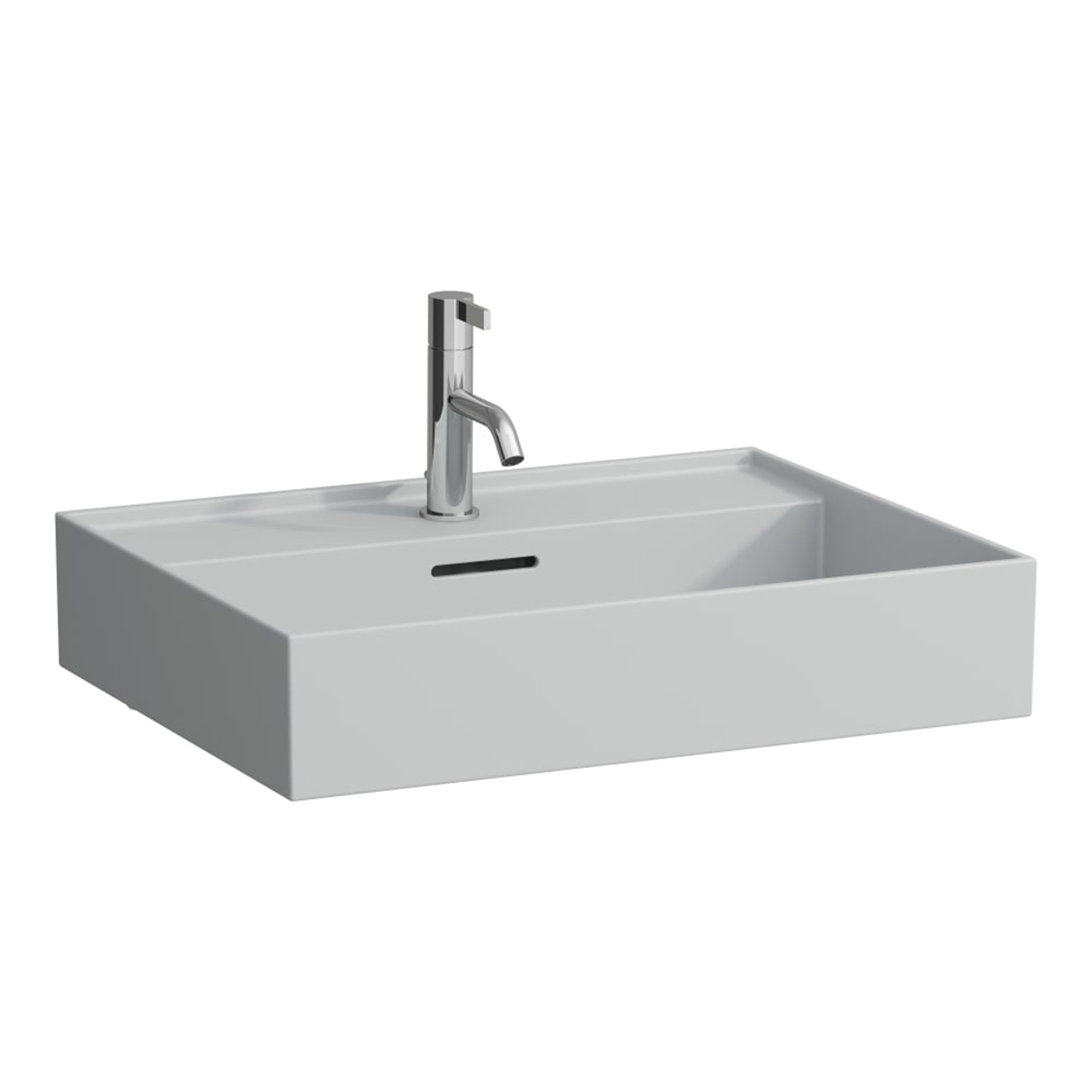 laufen kartell wall mounted washbasin 600x460 matt grey