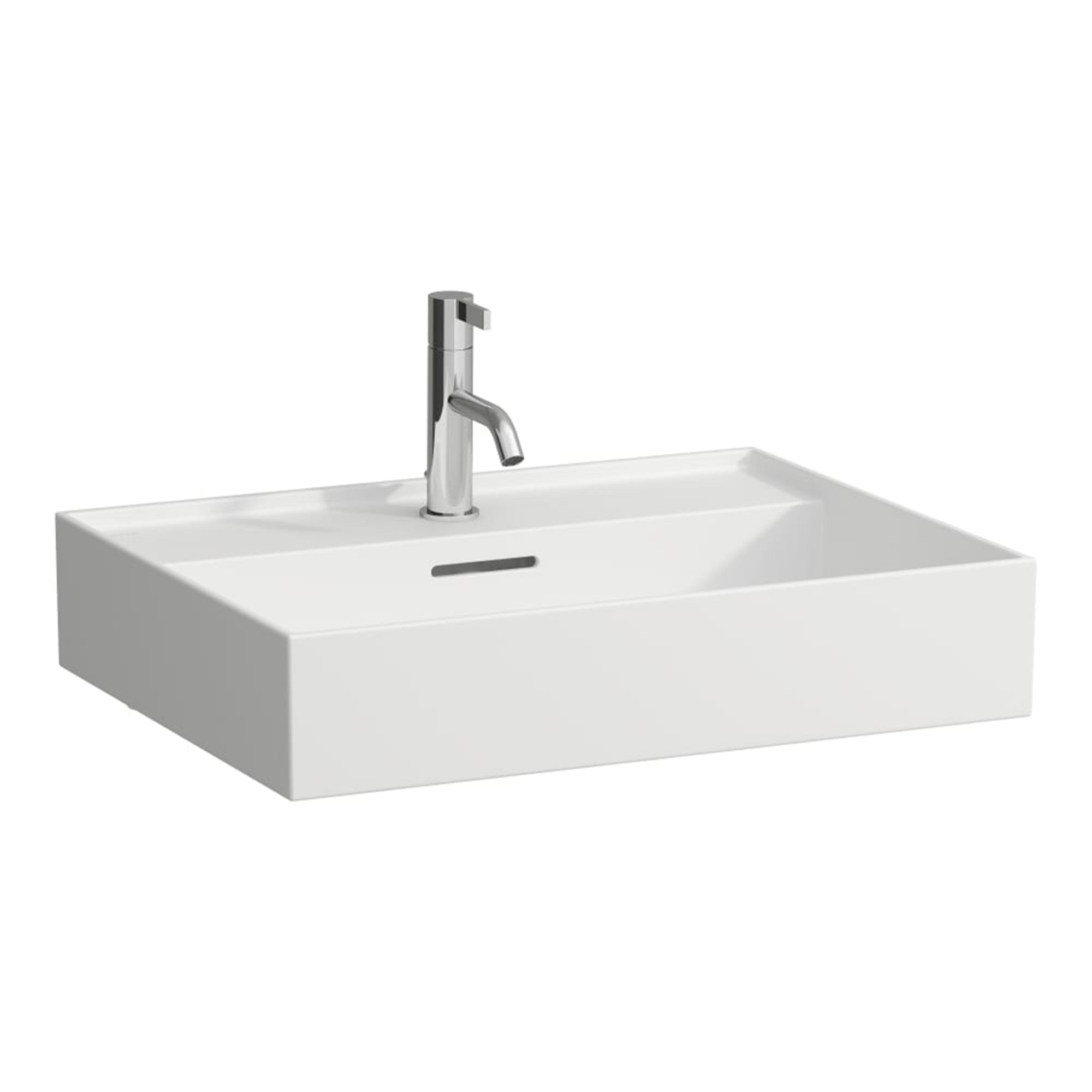 laufen kartell wall mounted washbasin 600x460 matt white