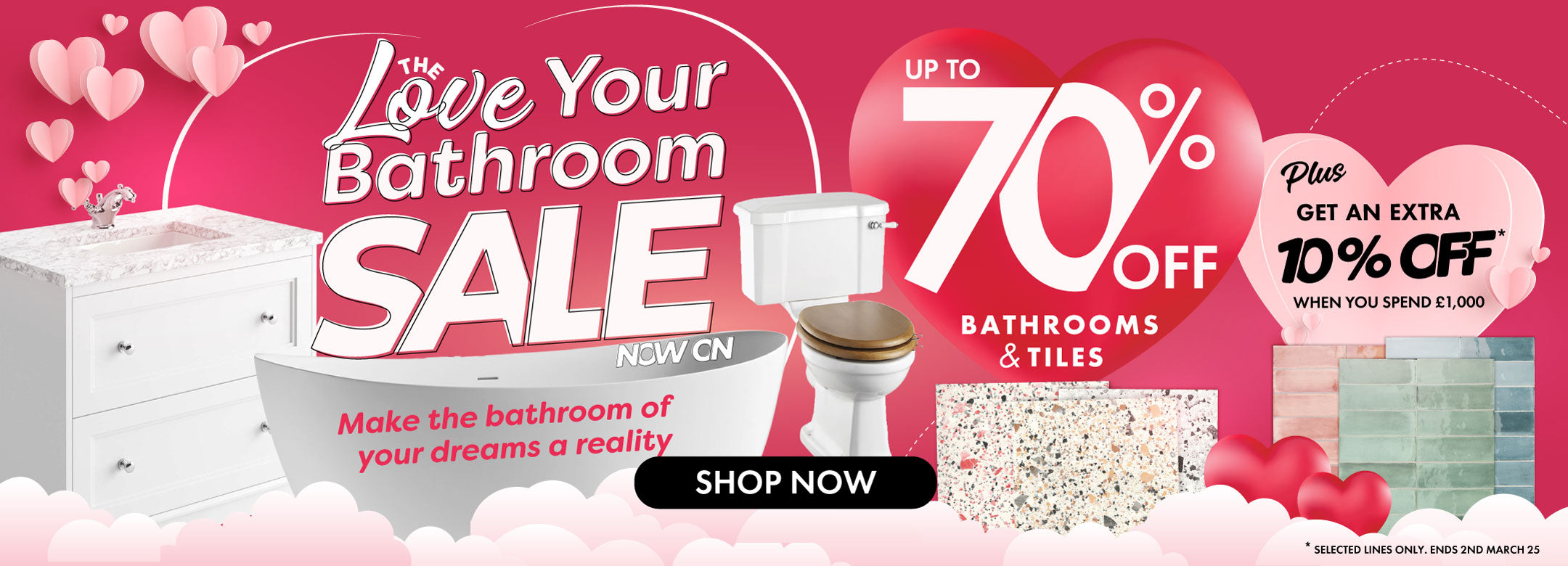 love your bathroom sale banner