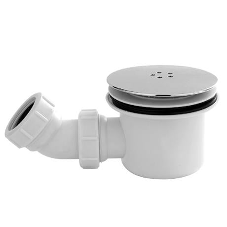 Deluxe Low Profile White Offset Quadrant Shower Tray With Waste