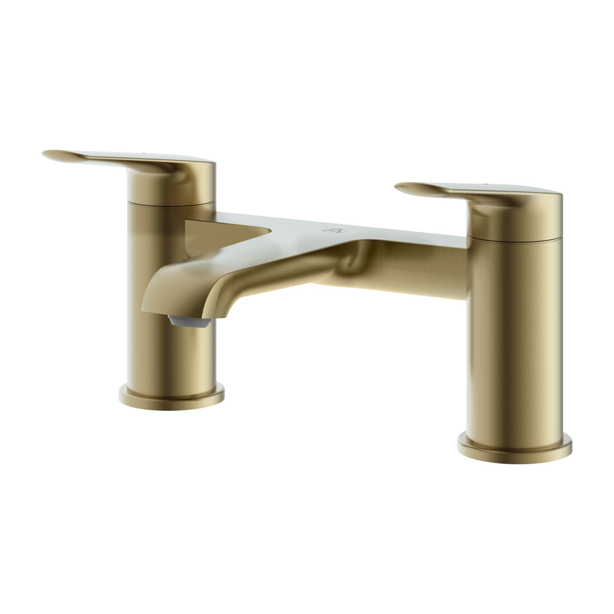 lucca deck mounted bath filler brushed brass