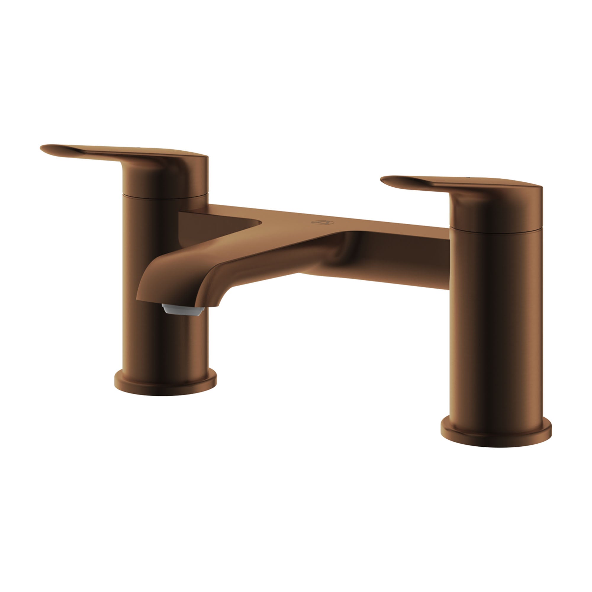 lucca deck mounted bath filler brushed bronze