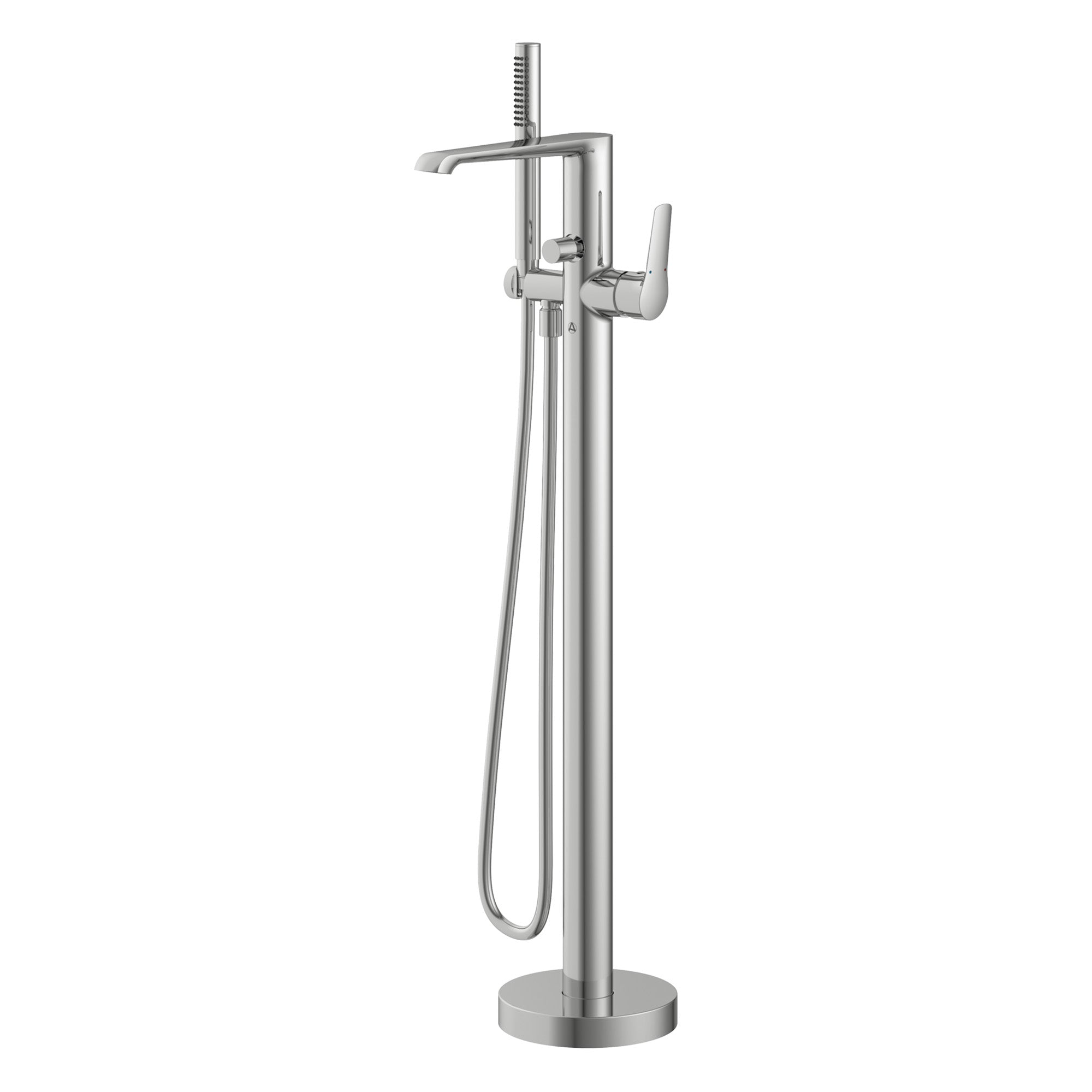 lucca floorstanding bath shower mixer with handset chrome