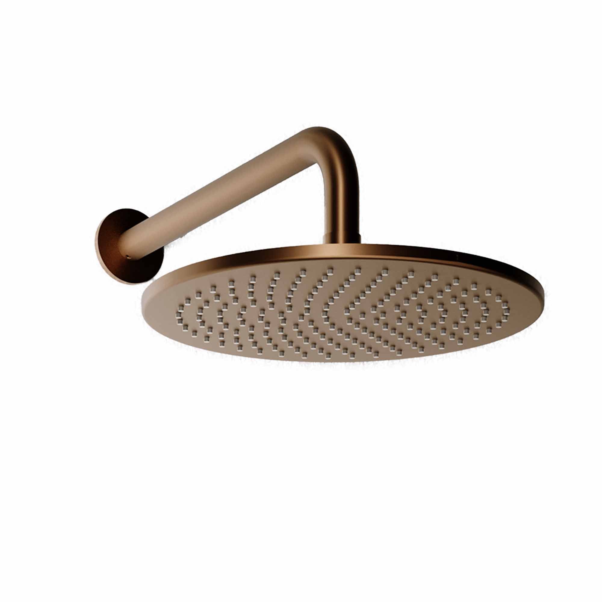 lucca minimal 2 outlet thermostatic shower valve slide rail handset and fixed overhead brushed bronze