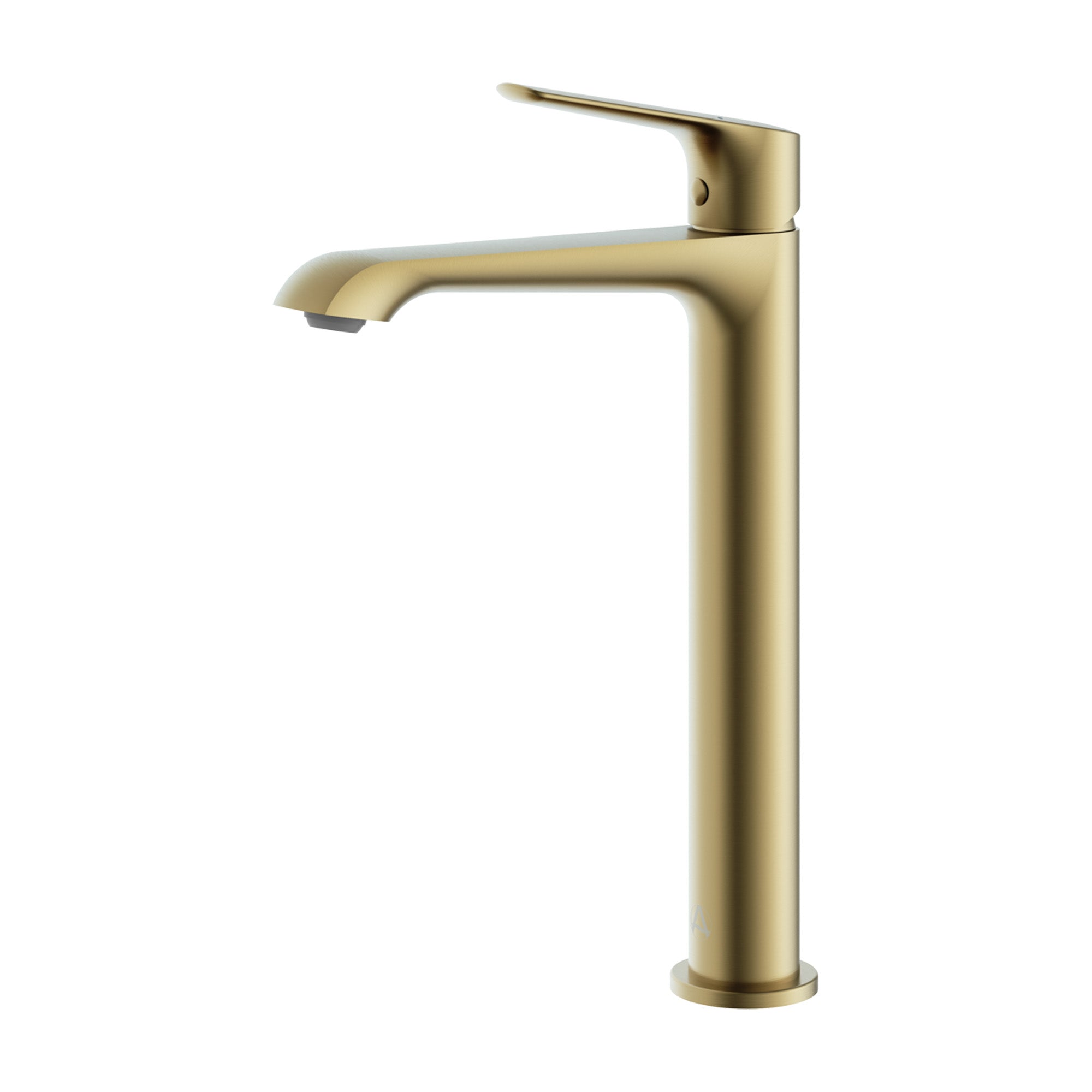 lucca tall basin mixer mono brushed brass