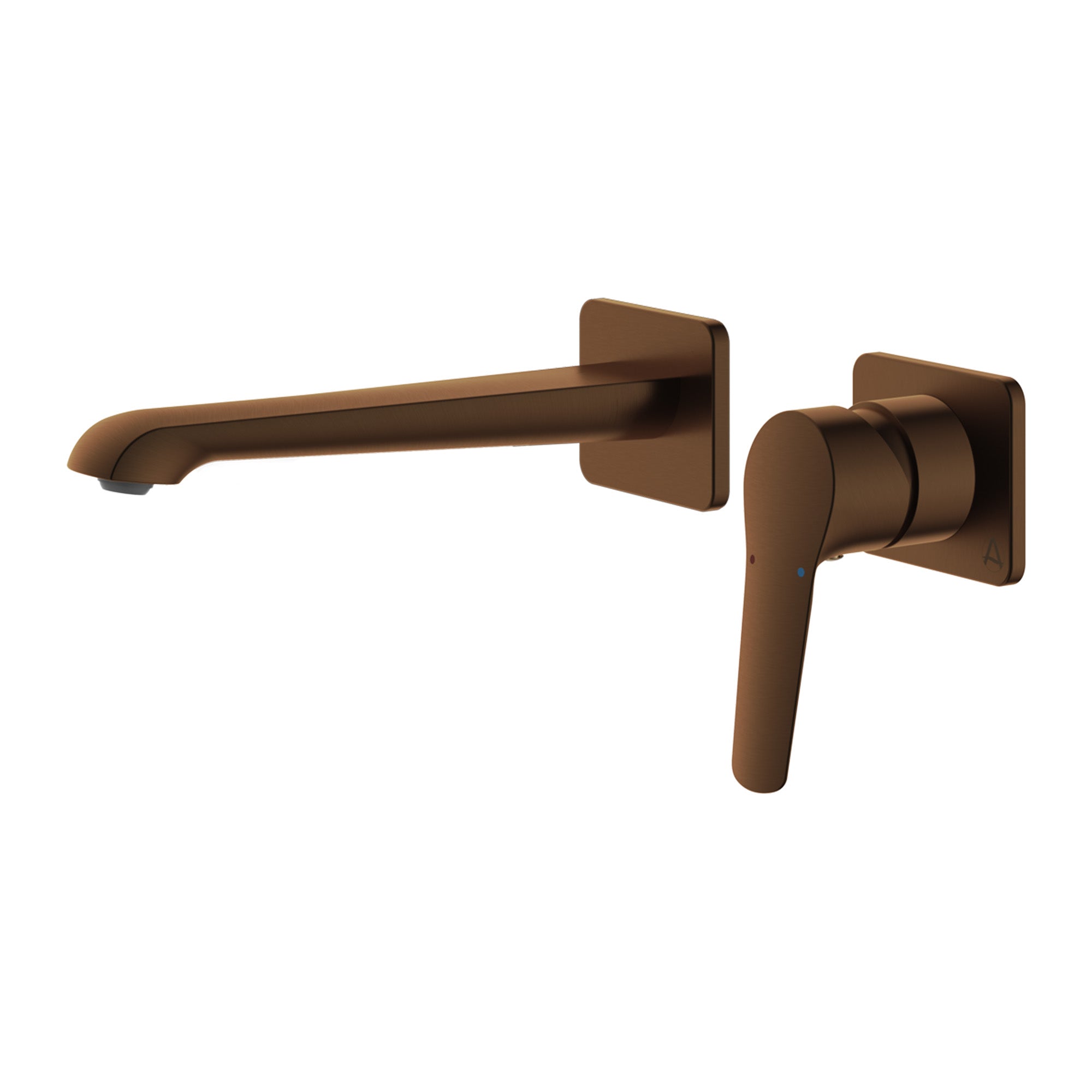 lucca wall mounted bath filler brushed bronze