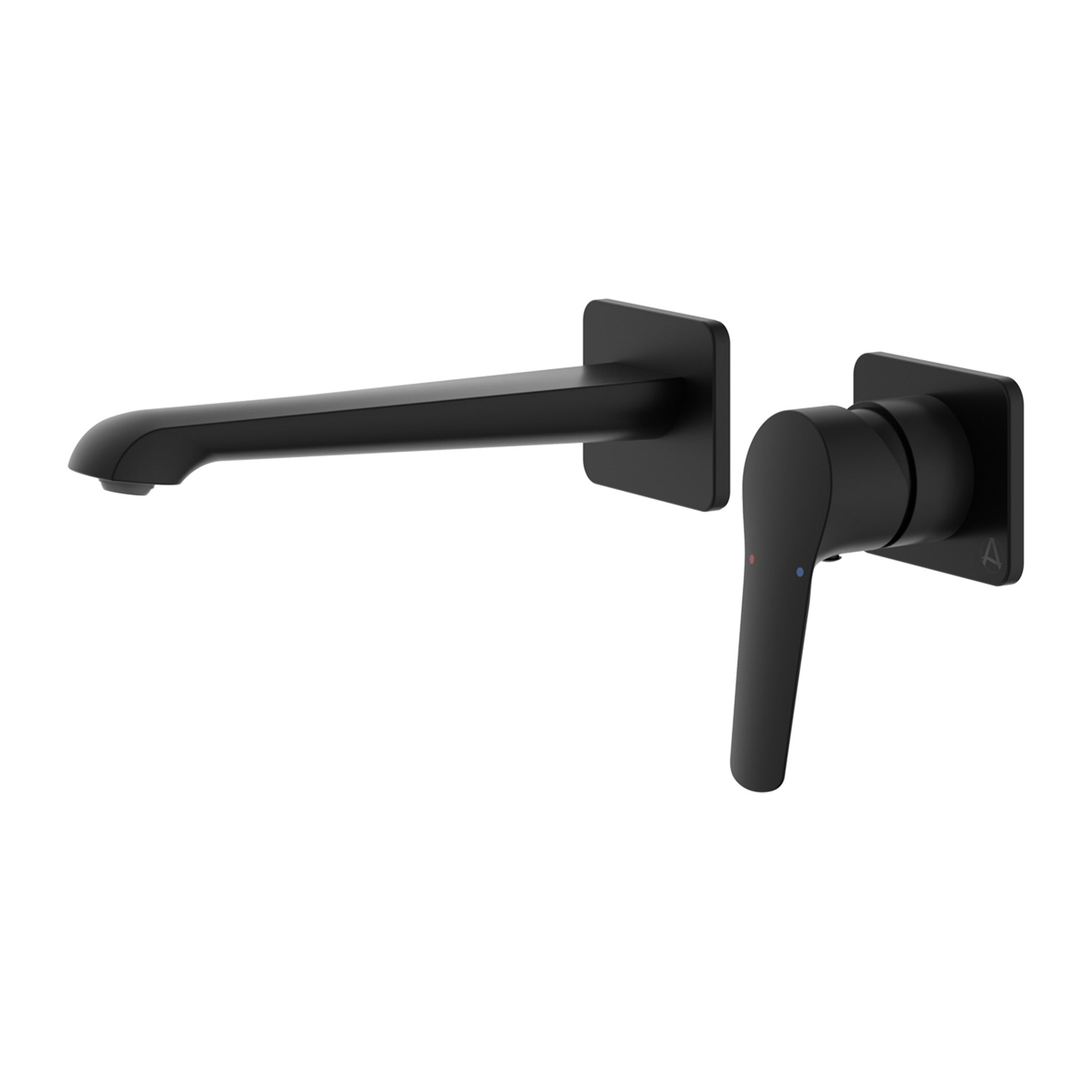 lucca wall mounted bath filler matt black