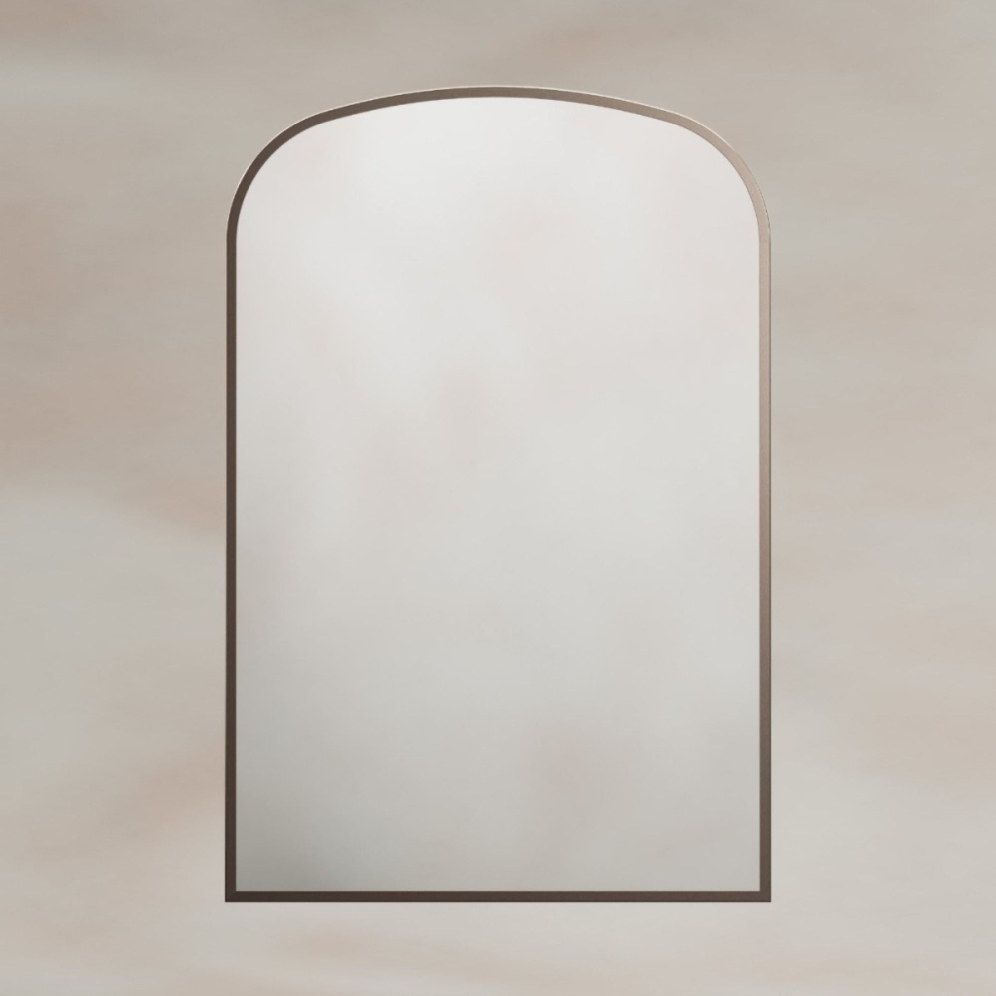 Marina Arched Bathroom Mirror 60x90cm Brushed Bronze