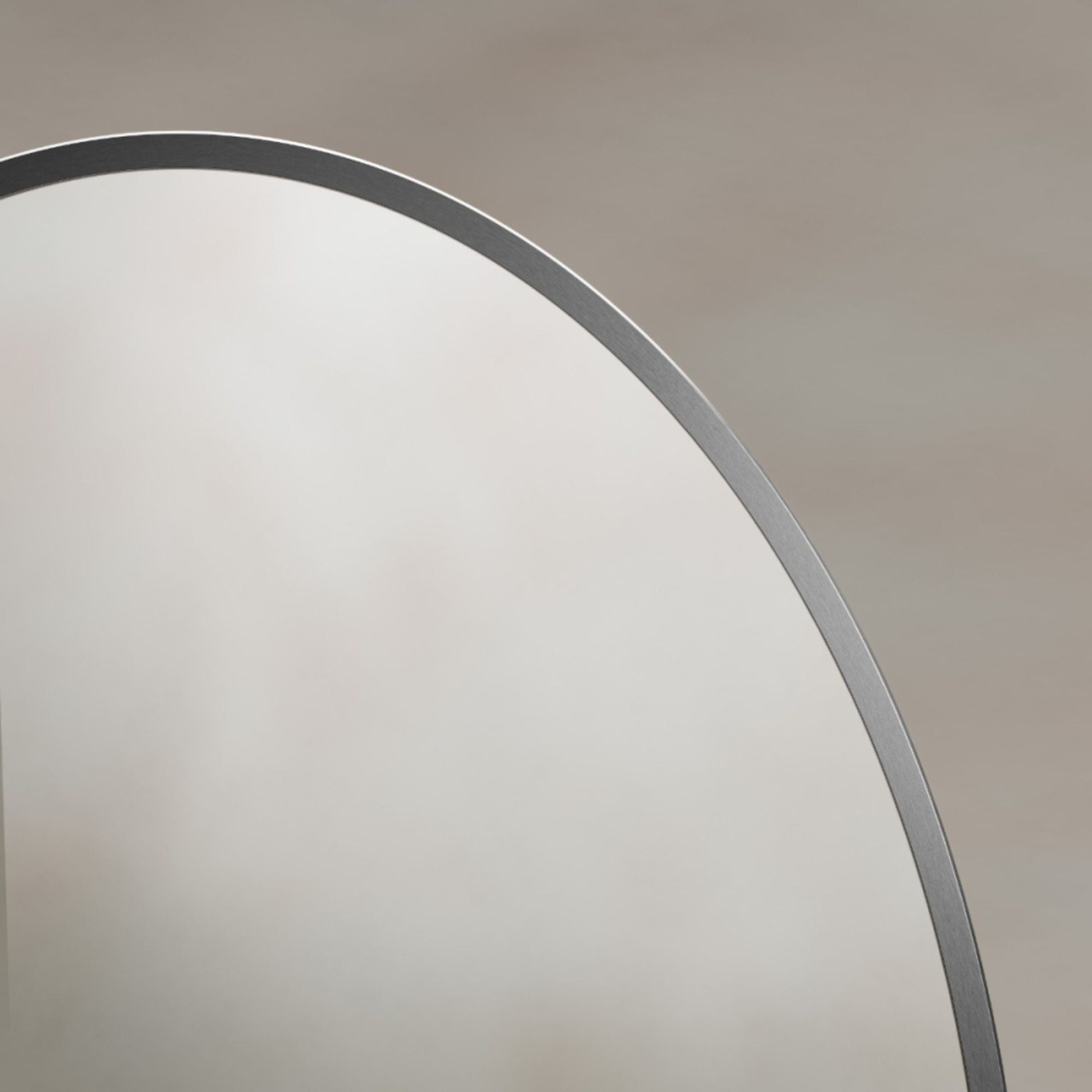Marina Oval Bathroom Mirror Gunmetal
