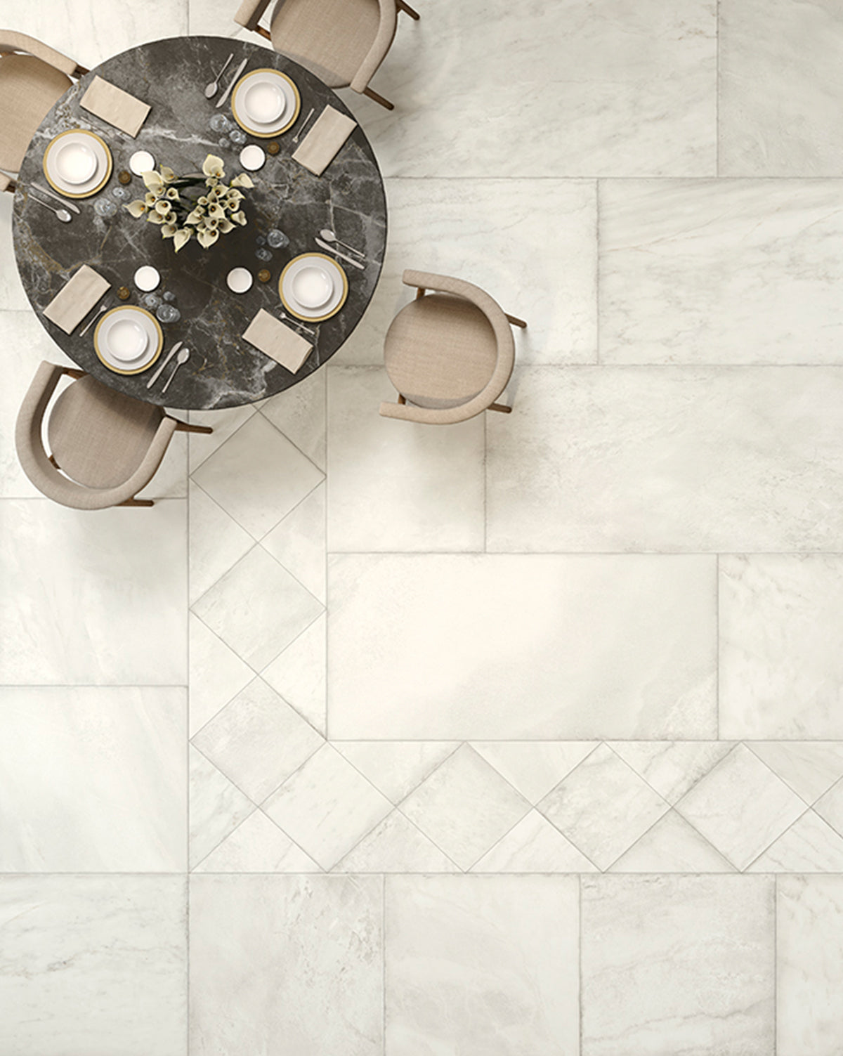 Marmi Imperiali Aurelia Marble Effect Porcelain Tile 30x30cm Matt