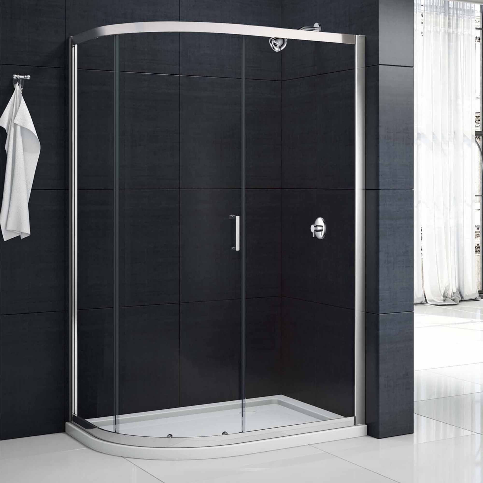 merlyn mbox offset quadrant sliding shower door chrome