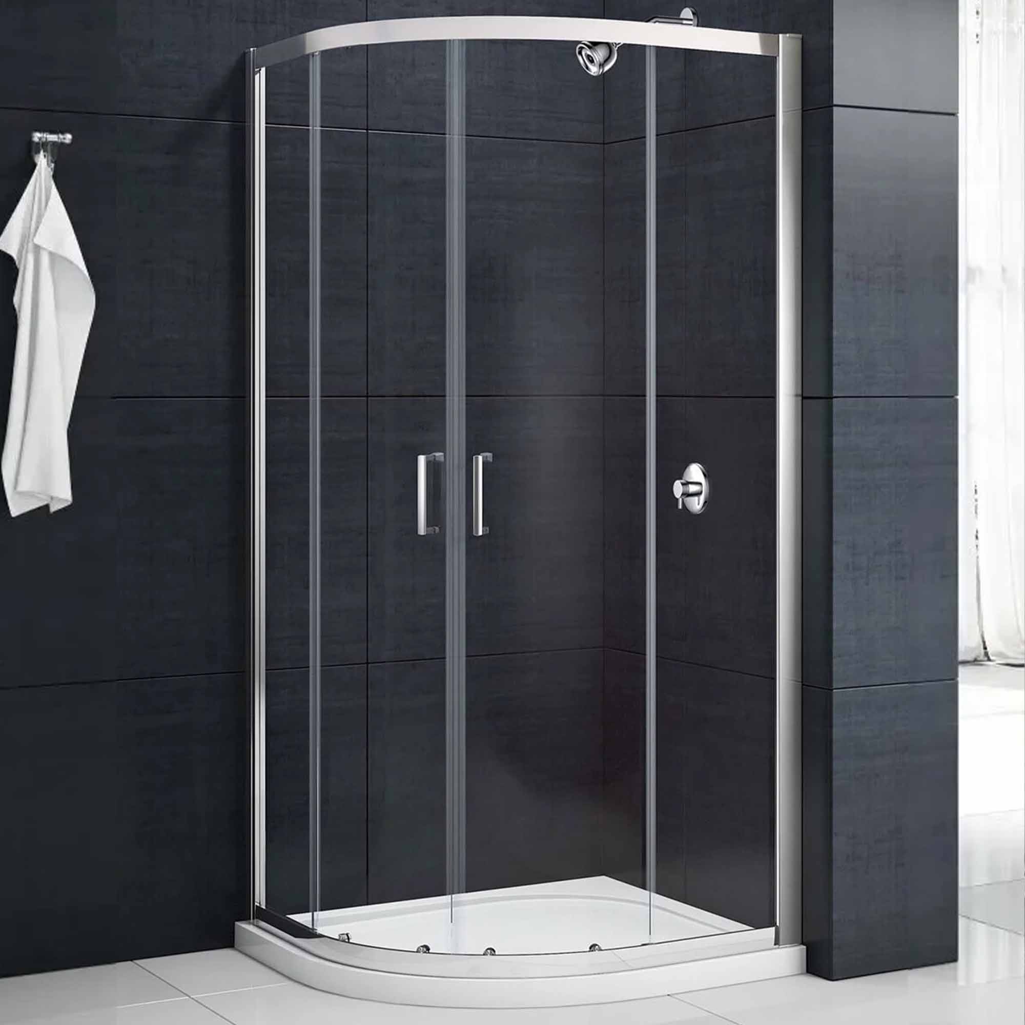 merlyn mbox quadrant double door sliding shower door chrome