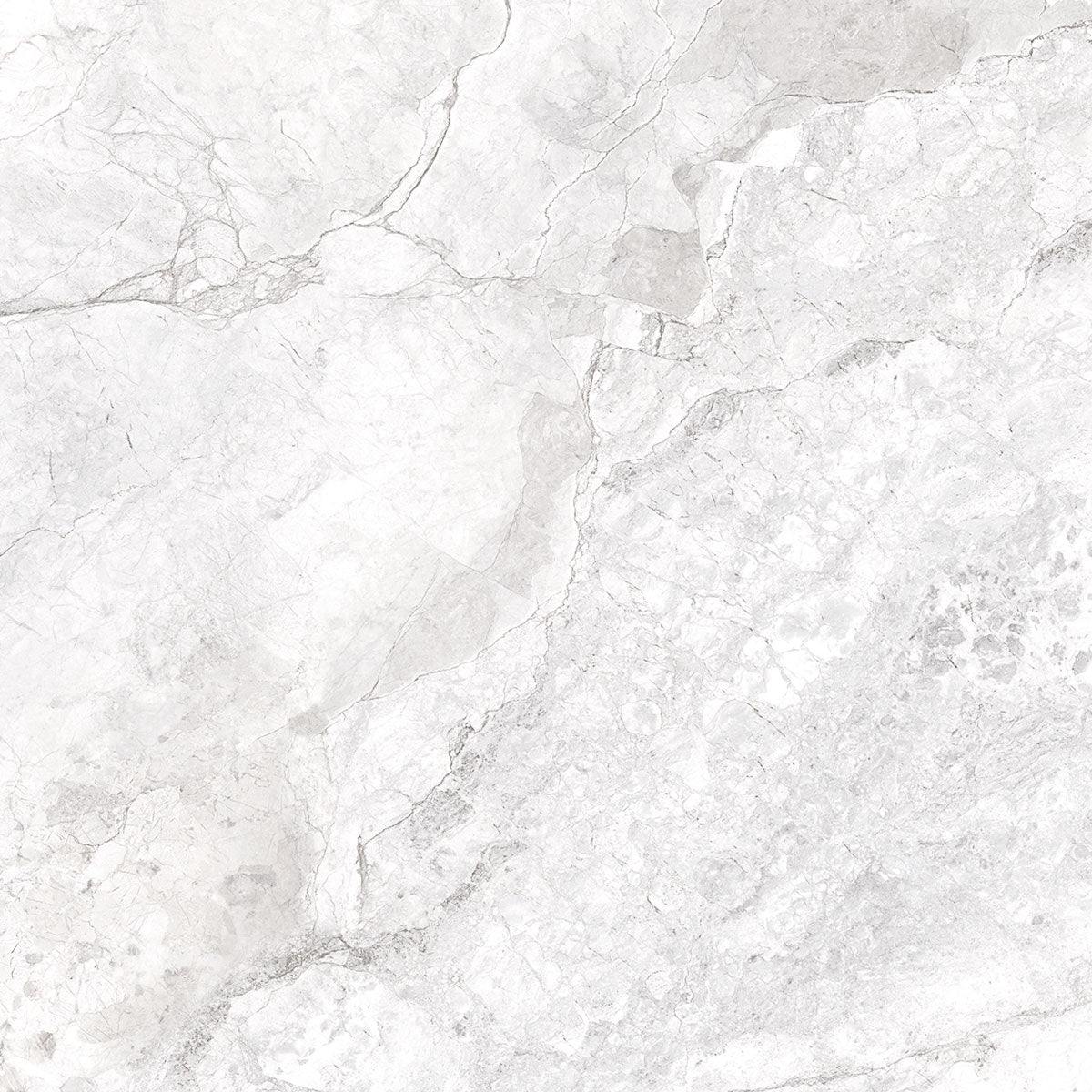 Dreamy Cloud 4D Shaped Matt White Marble Tile 100 x 100cm