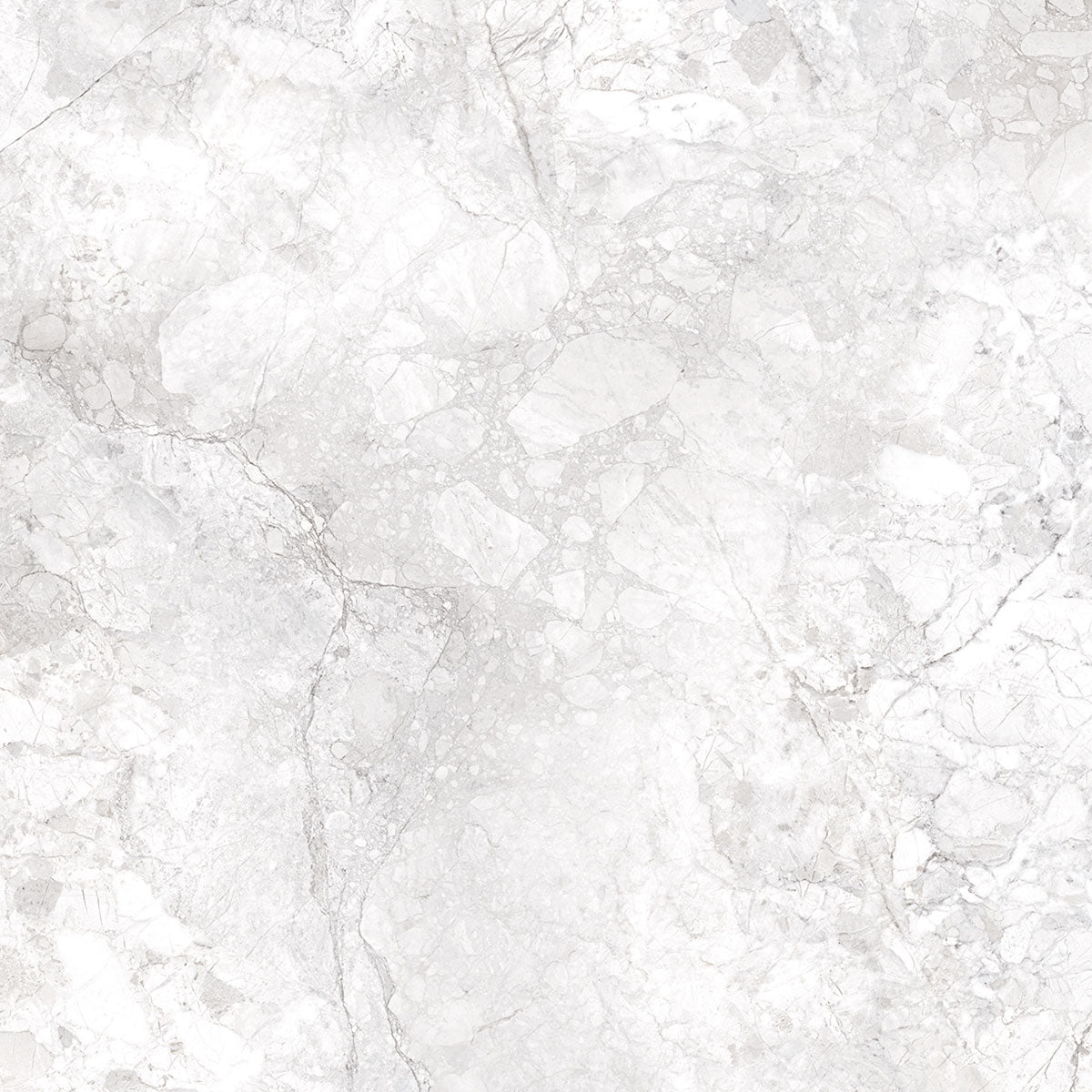 Dreamy Cloud 4D Shaped Matt White Marble Tile 100 x 100cm