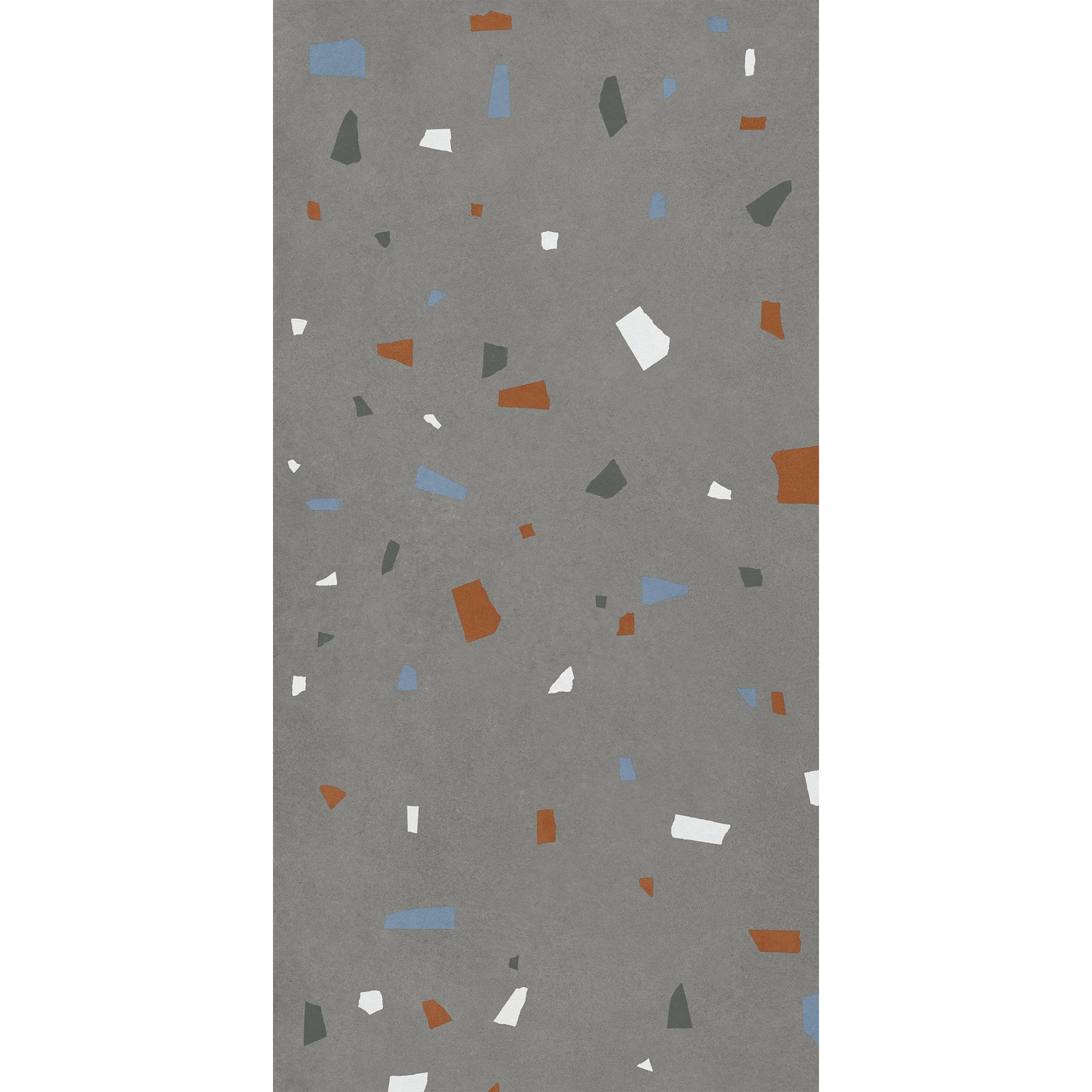 nuances anthracite coccio terrazzo effect porcelain tile 60x120cm