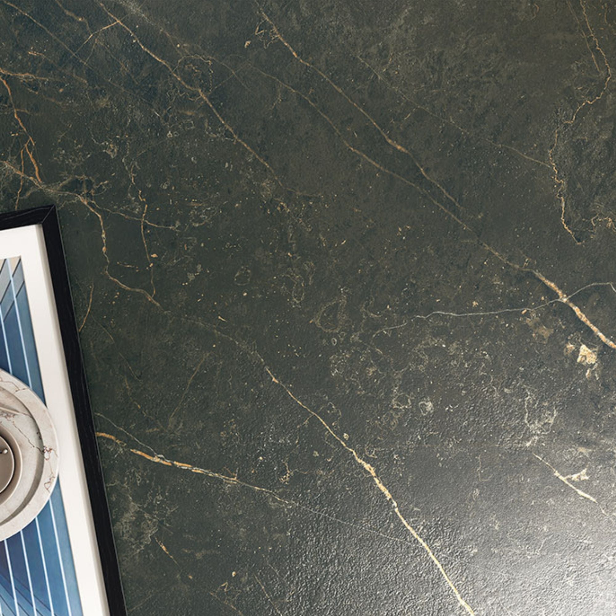 Prestige Port Laurent 3D Marble Effect Porcelain Tile 30x30cm Satin