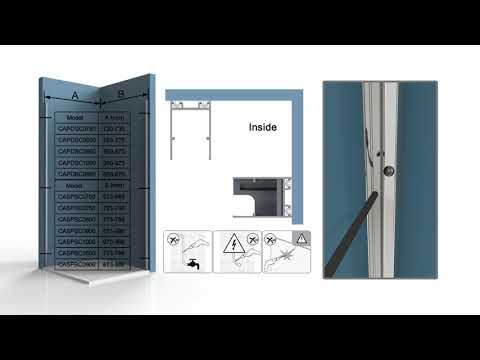 Crosswater Clear 6 Pivot Shower Door & Side Panel