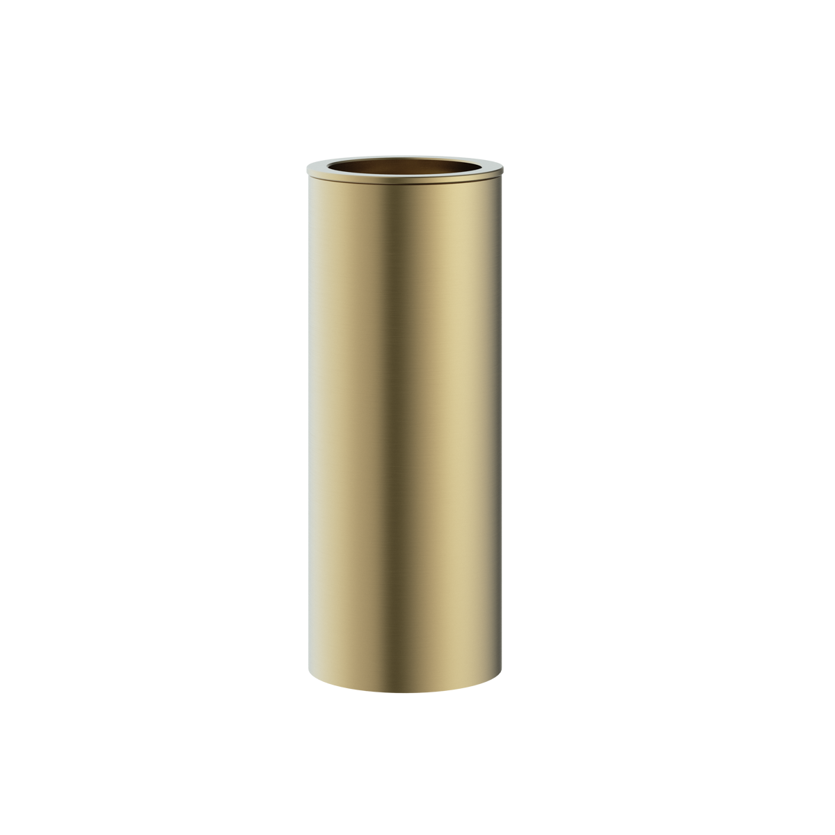 The Rensa freestanding thumbler in brushed brass, supplied by Deluxe Bathrooms.