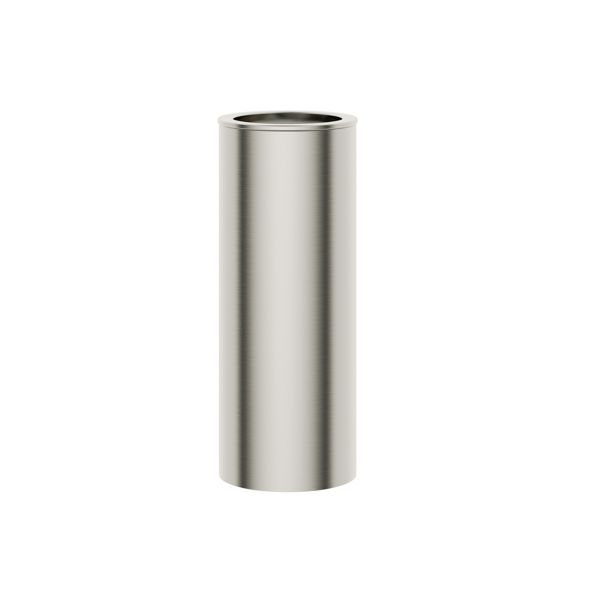 The Rensa freestanding thumbler in brushed nickel, supplied by Deluxe Bathrooms.