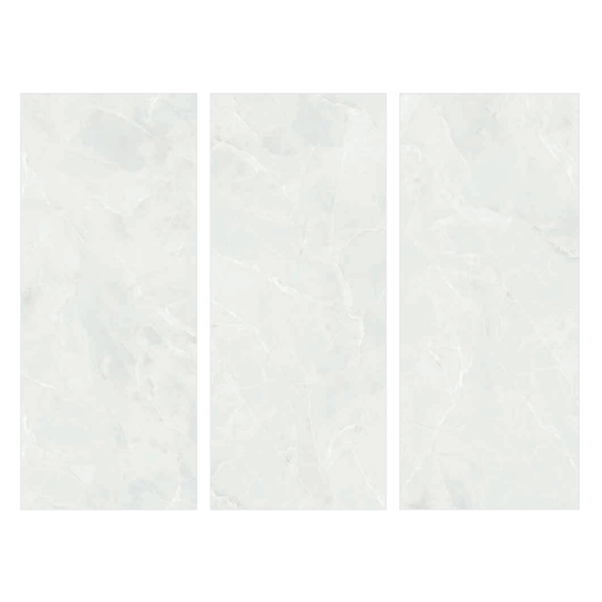 Scarlet Soft White Marble Effect Porcelain Tile 30x60cm Matt