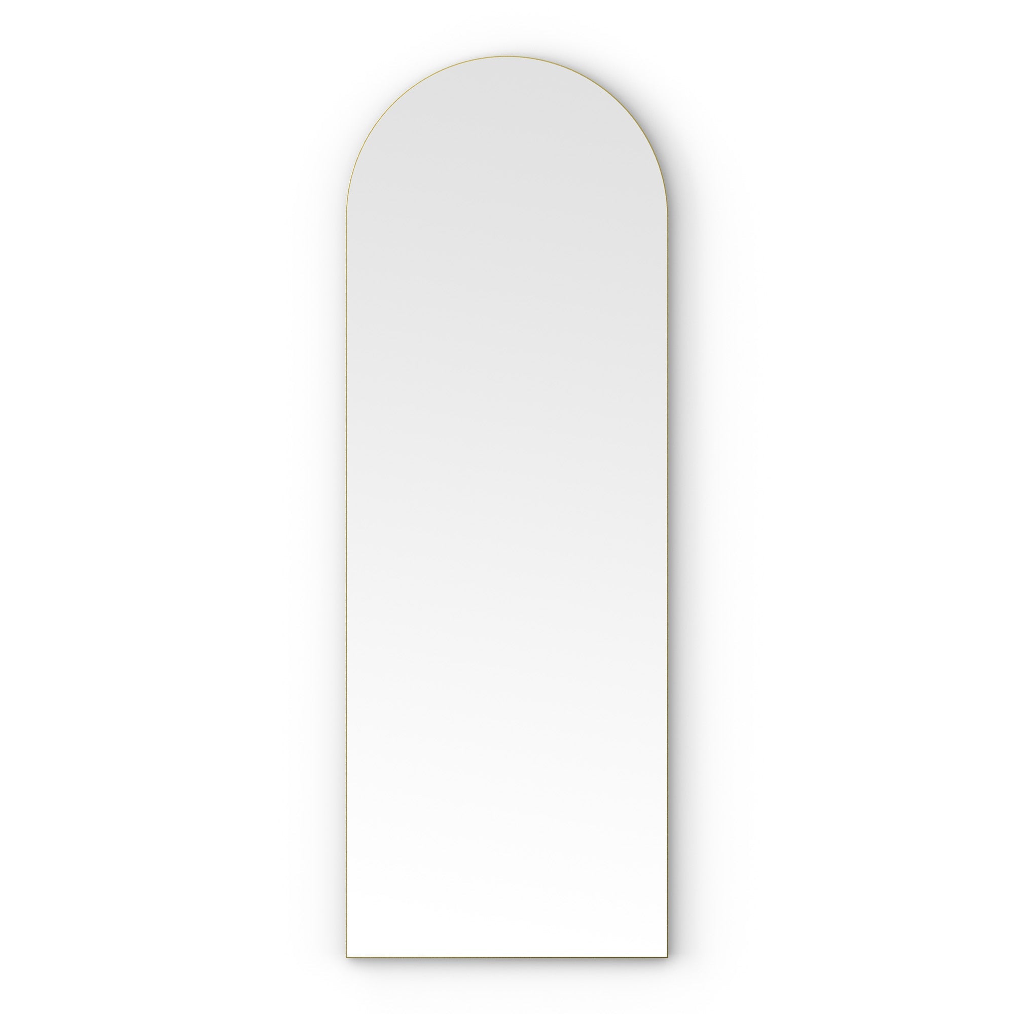 shore arch bathroom mirror 50x140 brushed brass