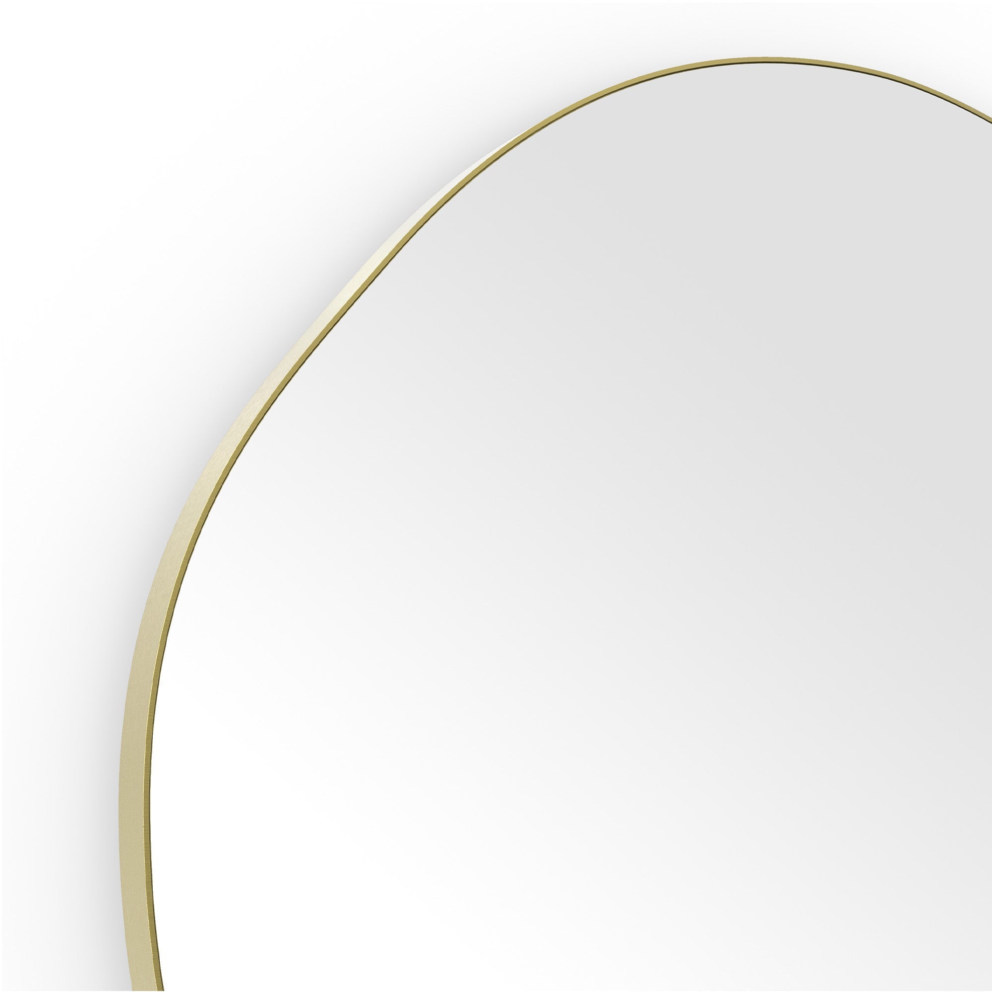 shore organic bathroom mirror 60 brushed brass