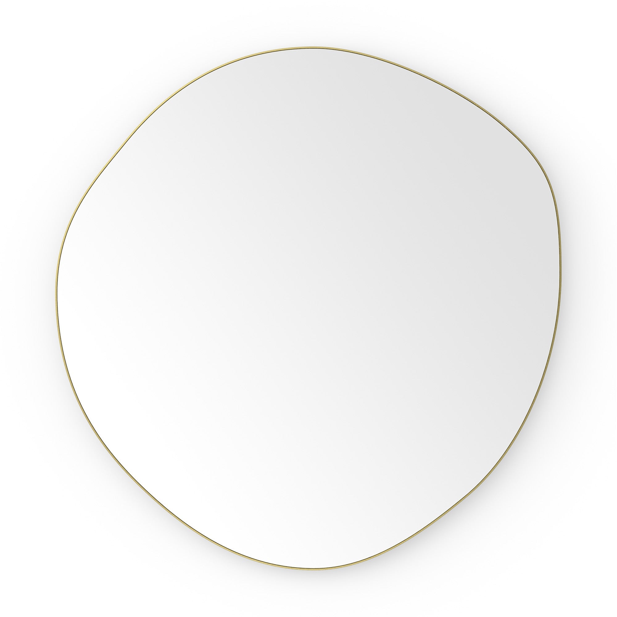 shore organic bathroom mirror 60 brushed brass
