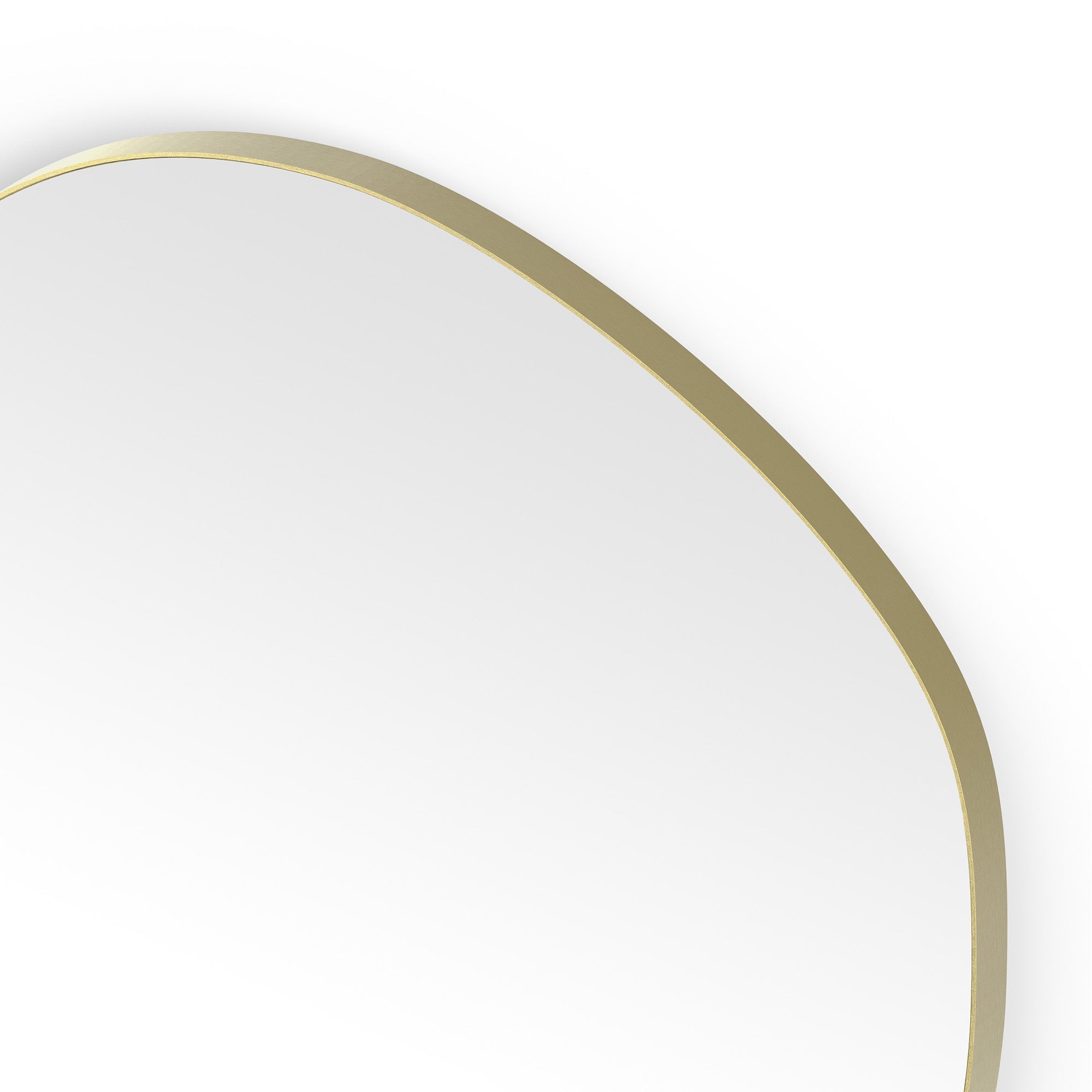 shore organic bathroom mirror 60 brushed brass