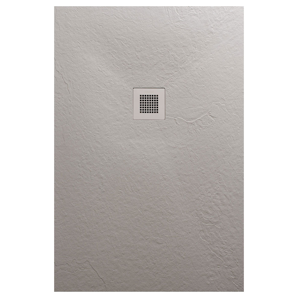 SolidSoft Flexible Soft Shower Tray Rectangular Concrete  Light Grey