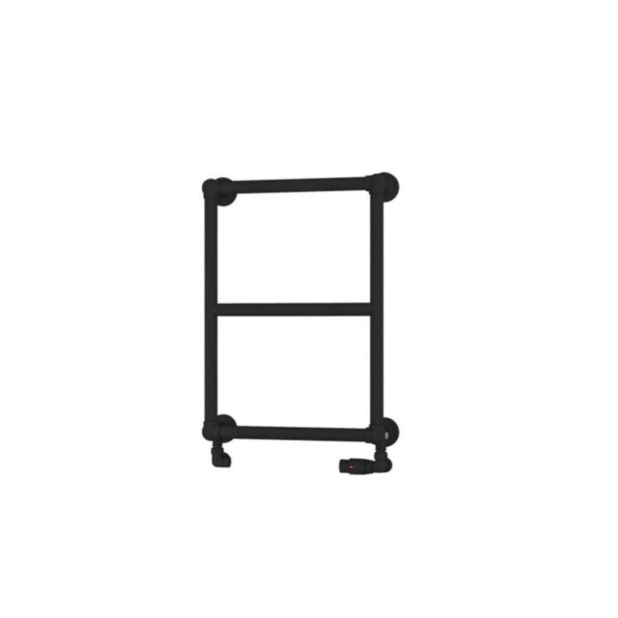 Stour Traditional Heated Towel Rail - Matt Black