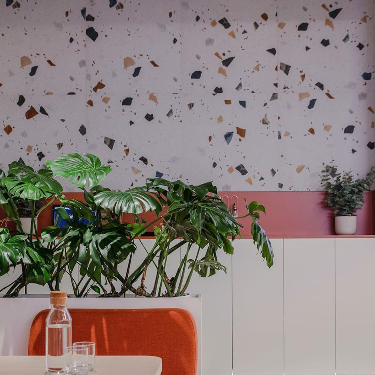 Stracciatella Blanco Terrazzo Effect Porcelain Tile Matt 60x60cm