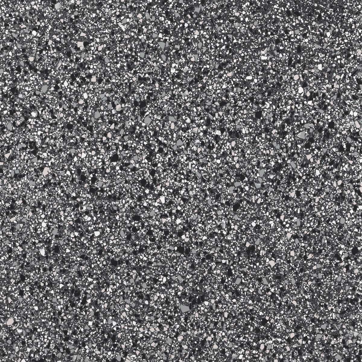 Terrazzo Lux Graphite Full-Bodied Porcelain Tile Matt 60 x 60cm