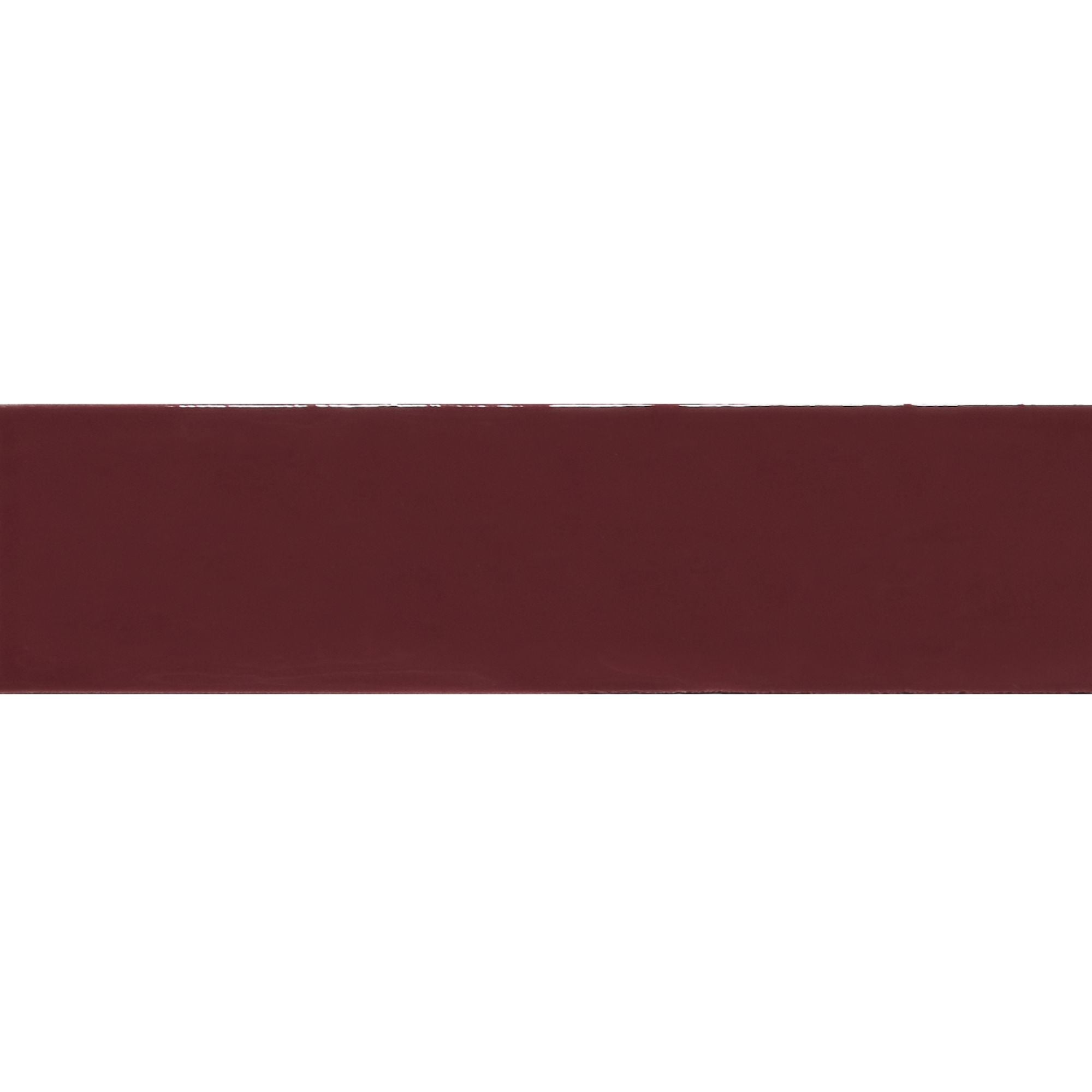 Vibe Burgundy Wall Tile 6x25cm Gloss