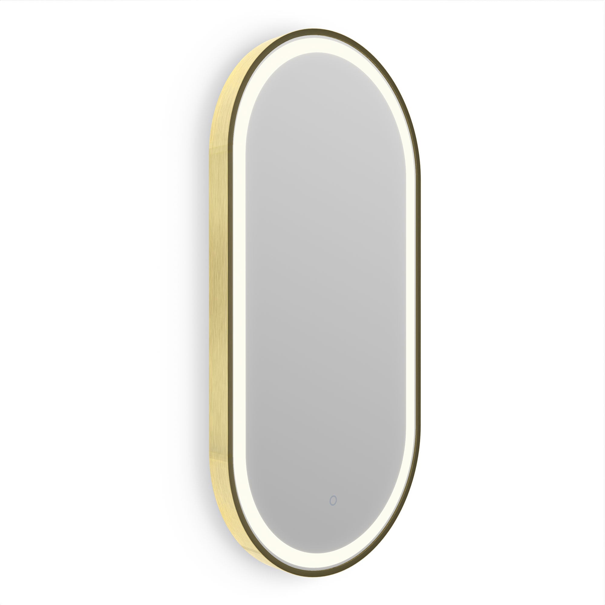 voyage light capsule bathrooms mirror 40 brushed brass